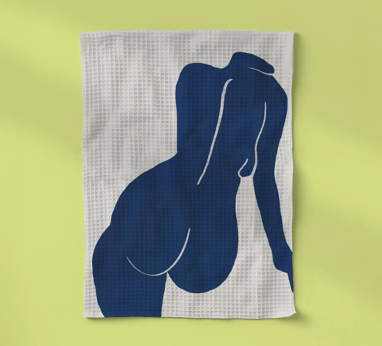 Nudo in blu canovaccio da cucina da Little Dean