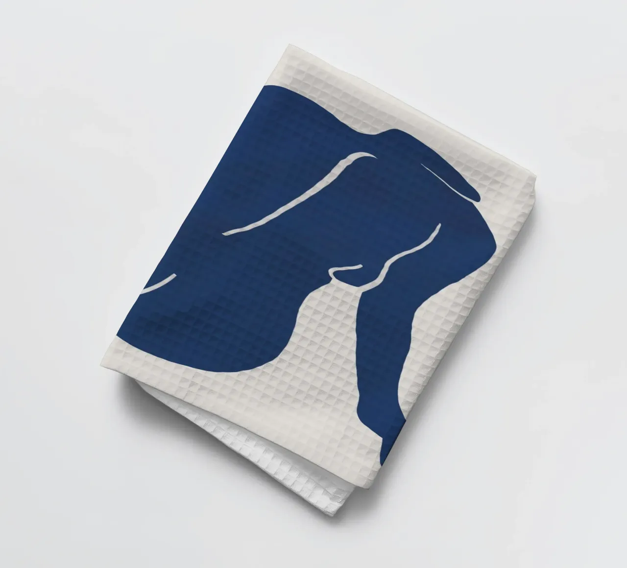 Nudo in blu canovaccio da cucina da Little Dean