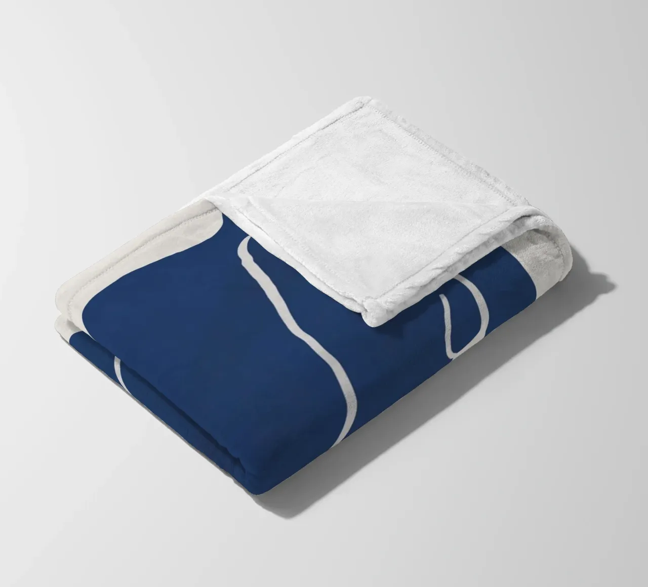 Nudo in blu coperta in pile da Little Dean