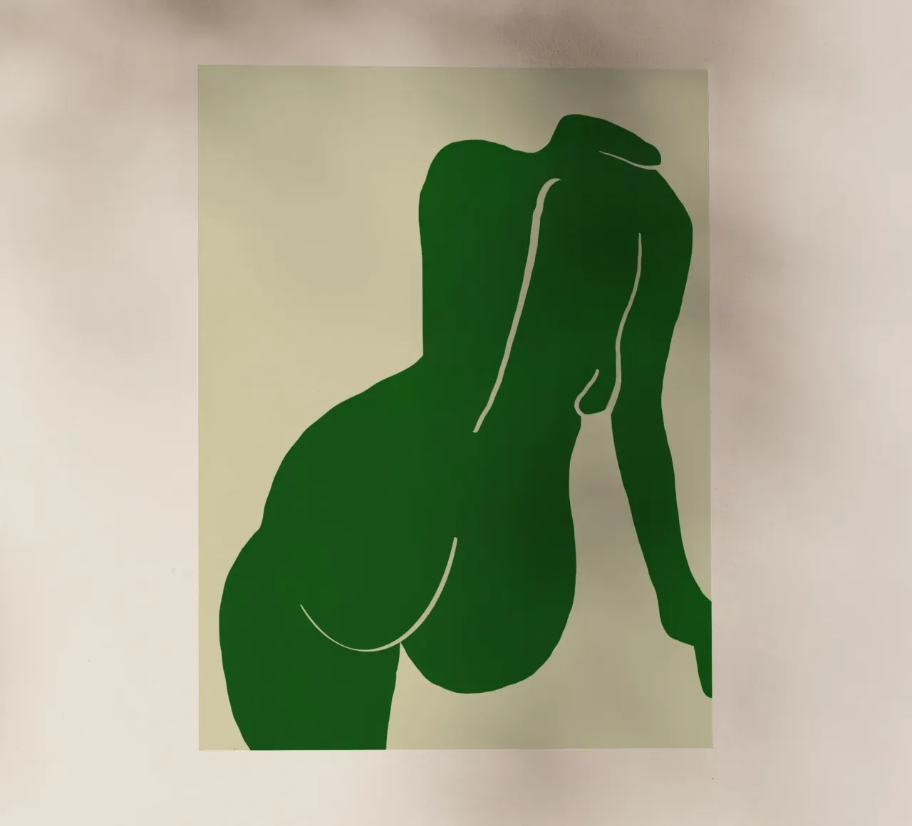 Nudo in verde pellicola backlit da Little Dean
