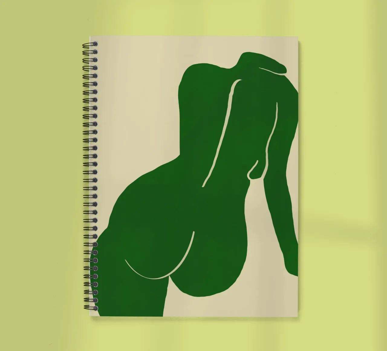 Nudo in verde diario ad anelli da Little Dean