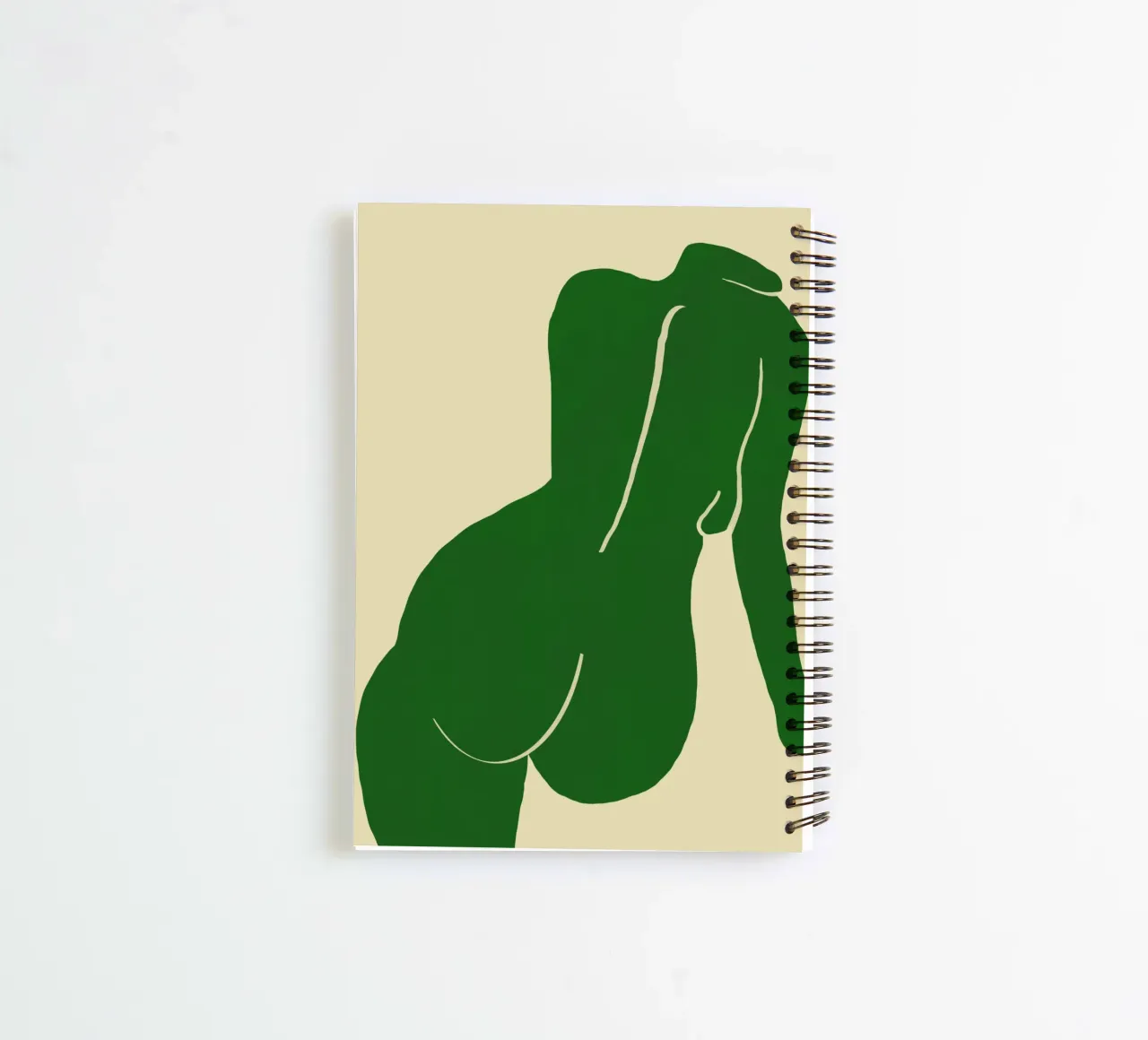 Nudo in verde diario ad anelli da Little Dean