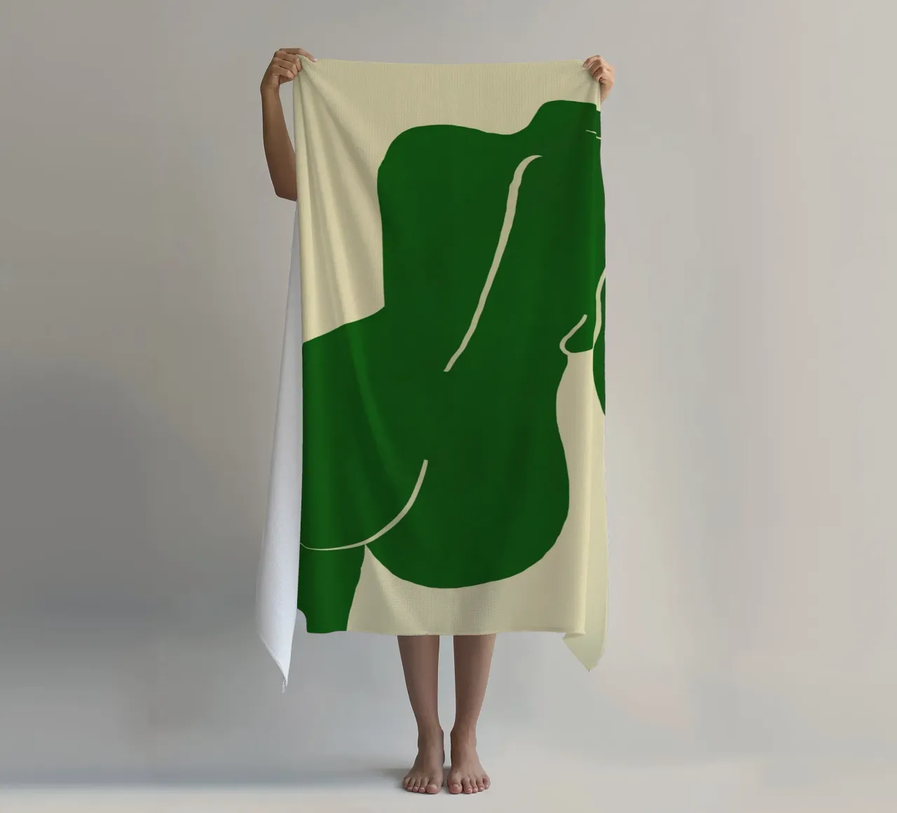 Nudo in verde telo mare da Little Dean