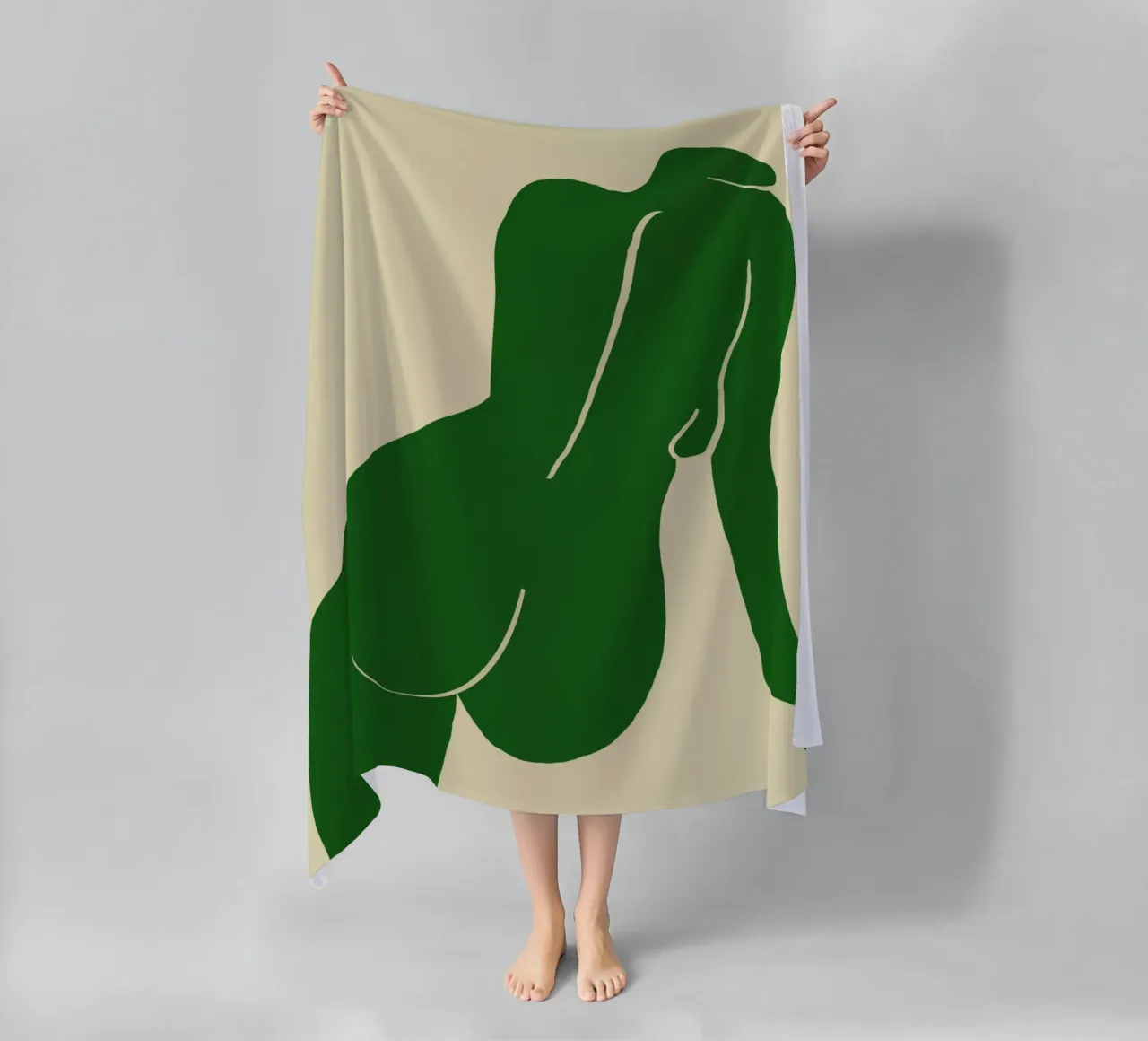 Nudo in verde telo mare da Little Dean