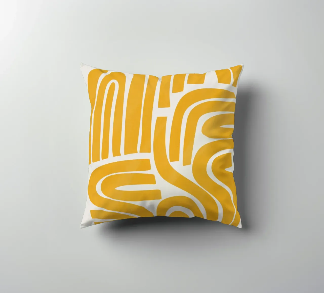 Striscia in giallo cuscino da Little Dean
