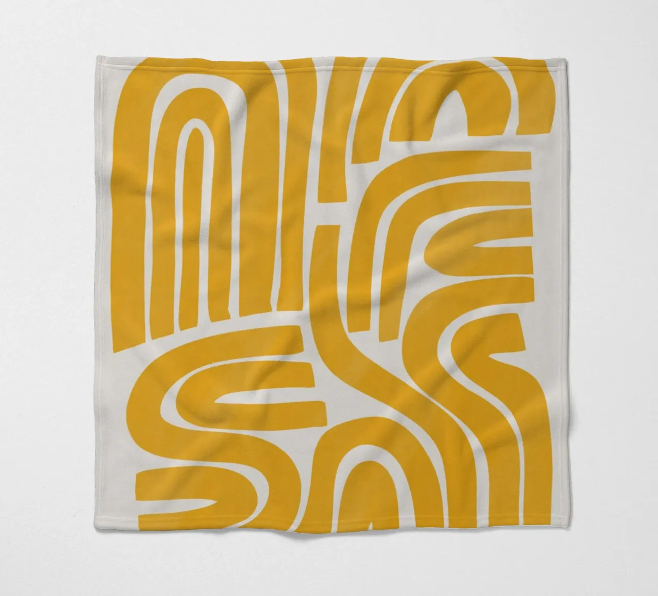 Striscia in giallo coperta in pile da Little Dean
