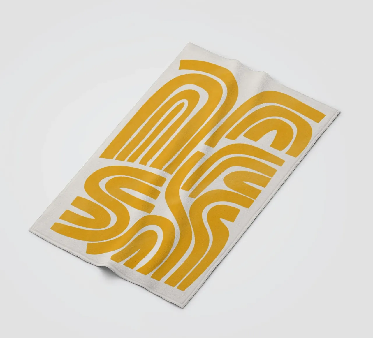 Striscia in giallo coperta in pile da Little Dean