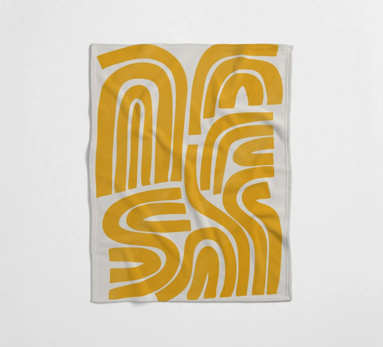 Striscia in giallo coperta in pile da Little Dean