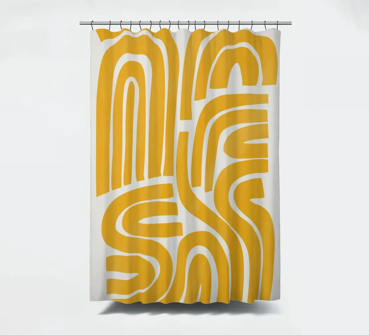 Striscia in giallo tenda da doccia da Little Dean