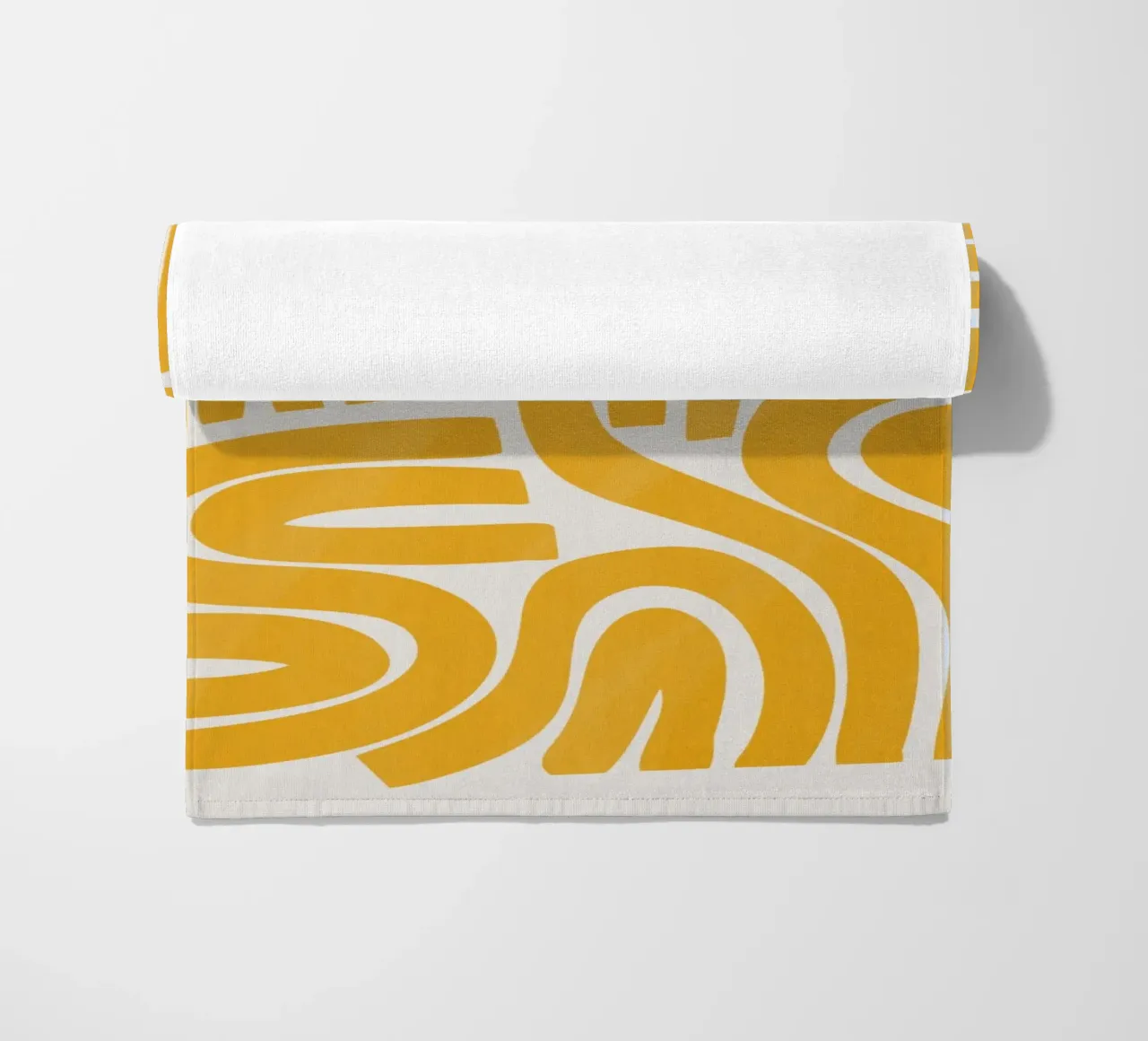 Striscia in giallo telo mare da Little Dean