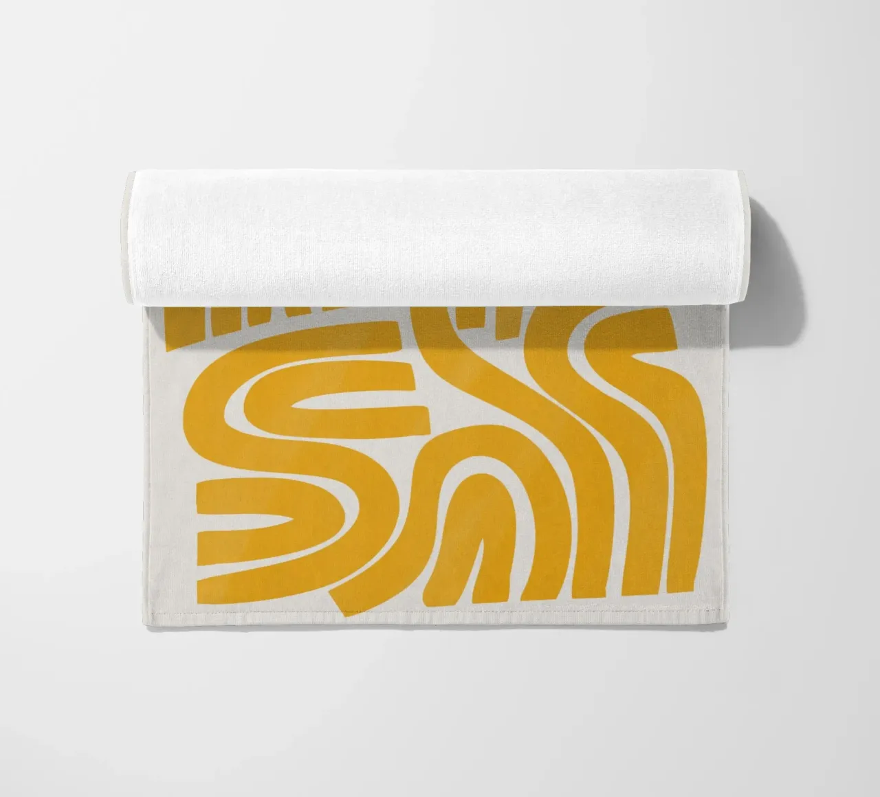 Striscia in giallo telo mare da Little Dean