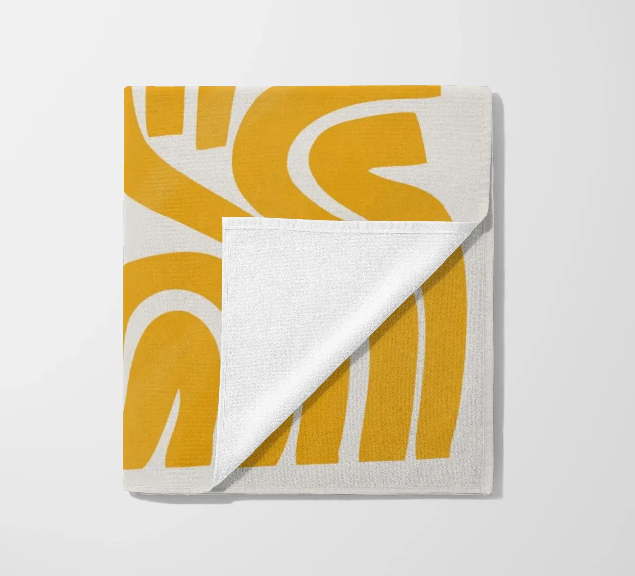 Striscia in giallo telo mare da Little Dean