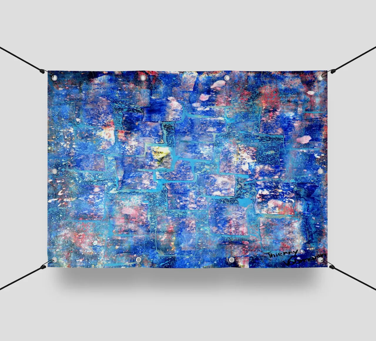 Inspired by Hans Hofmann 6. telo in pvc da Thierry Vobmann Abstract painting