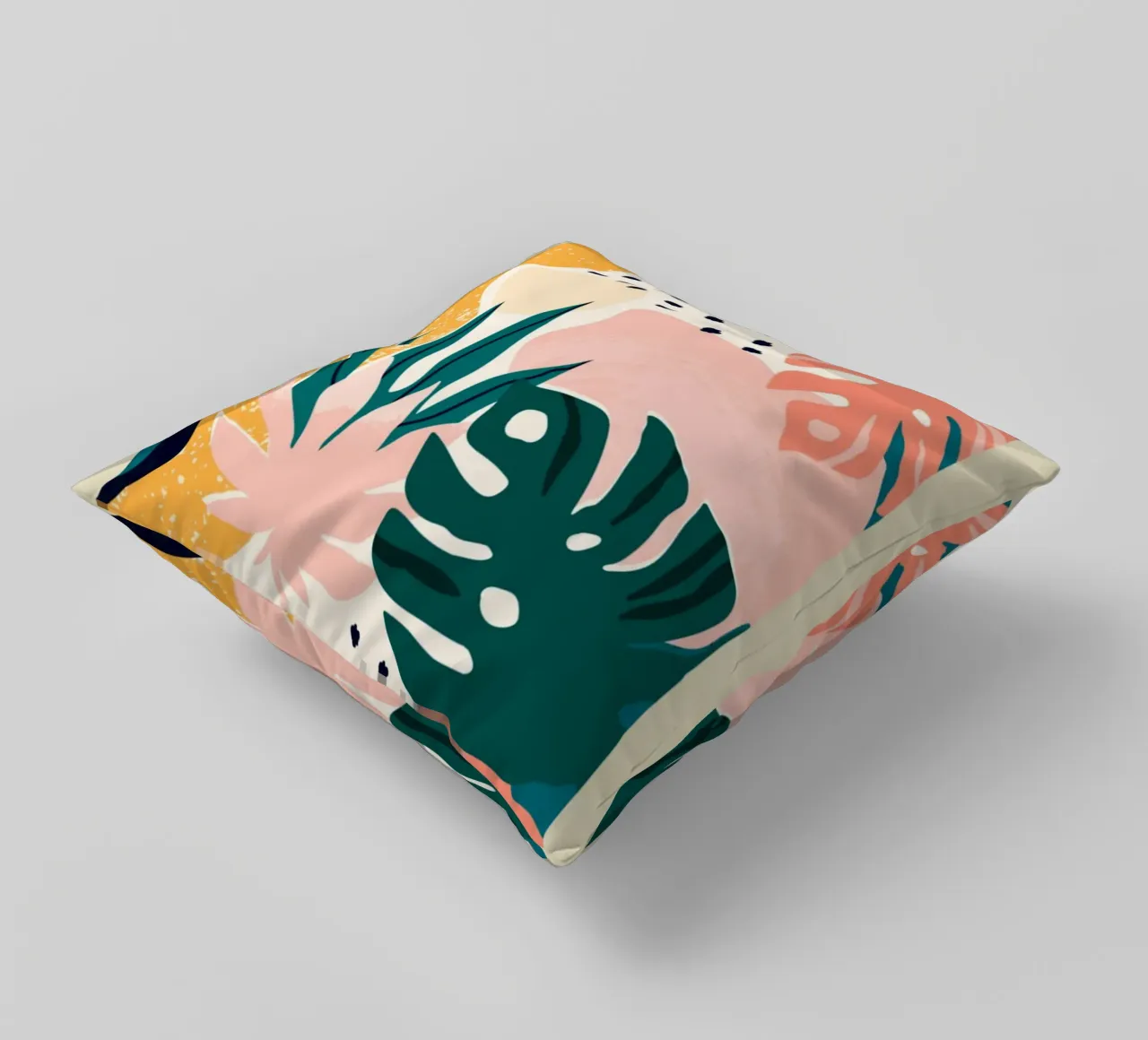 Praga floreale astratta - Botaniche moderne di metà secolo cuscino da homdeco
