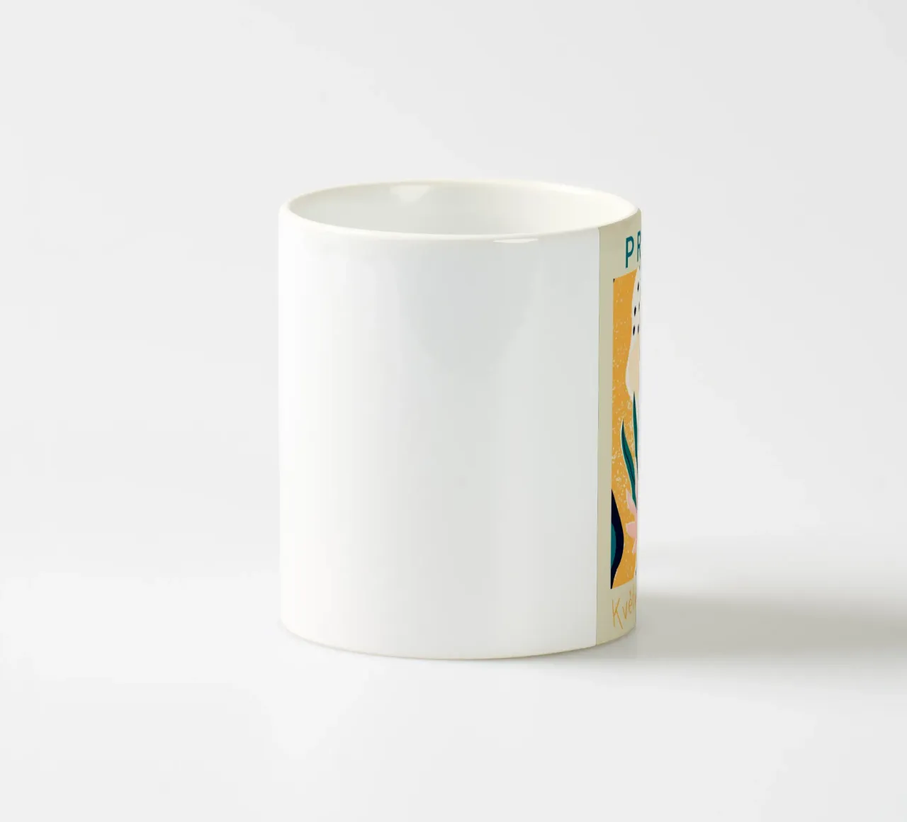Praga floreale astratta - Botaniche moderne di metà secolo tazza in ceramica da homdeco