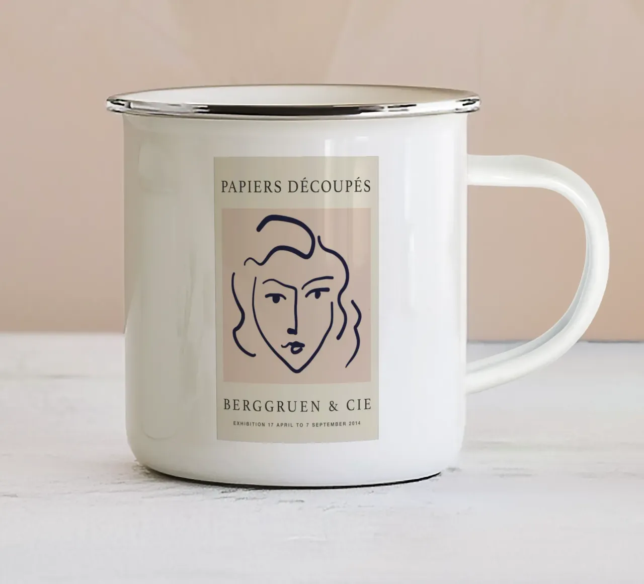 Mostra di Berggruen ispirata a Matisse "Papiers Découpés" Pri tazza in smalto da homdeco