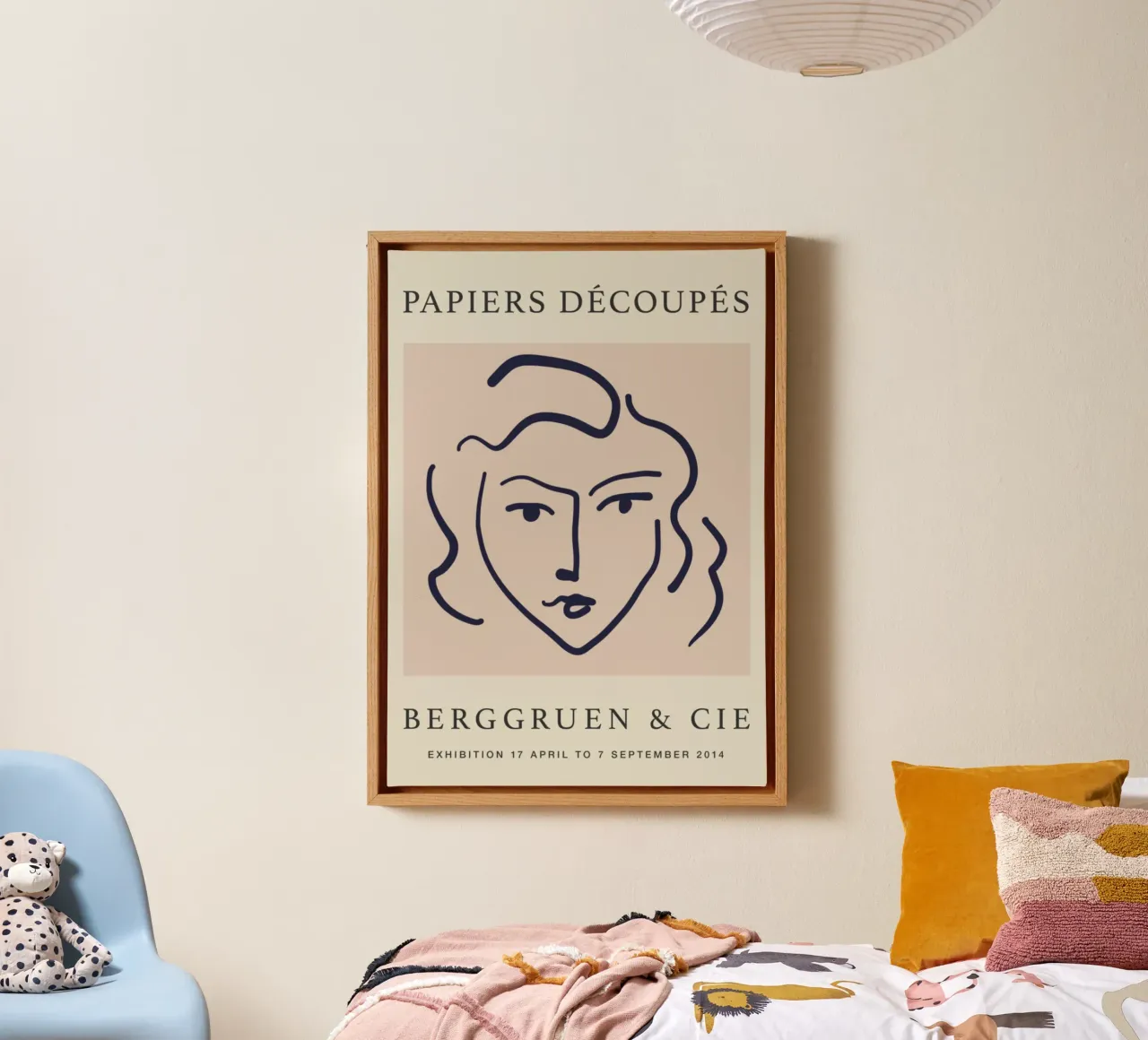 Mostra di Berggruen ispirata a Matisse "Papiers Découpés" Pri tela con Cornice a cassetta da homdeco