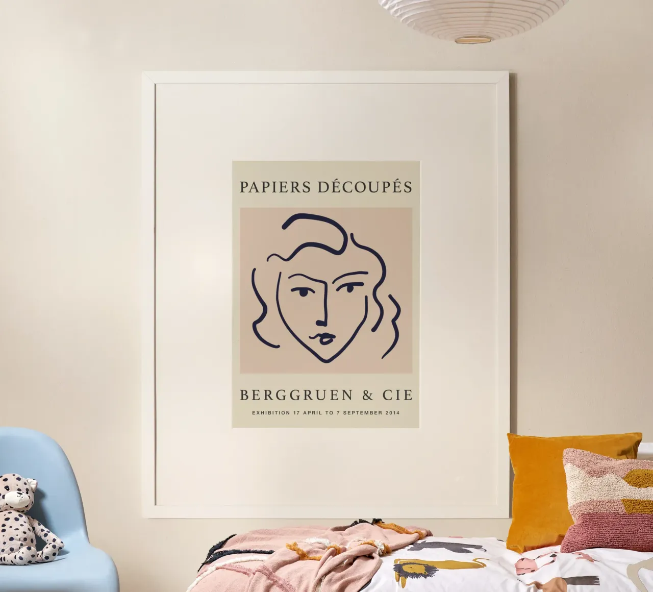 Mostra di Berggruen ispirata a Matisse "Papiers Découpés" Pri poster con telaio in legno da homdeco