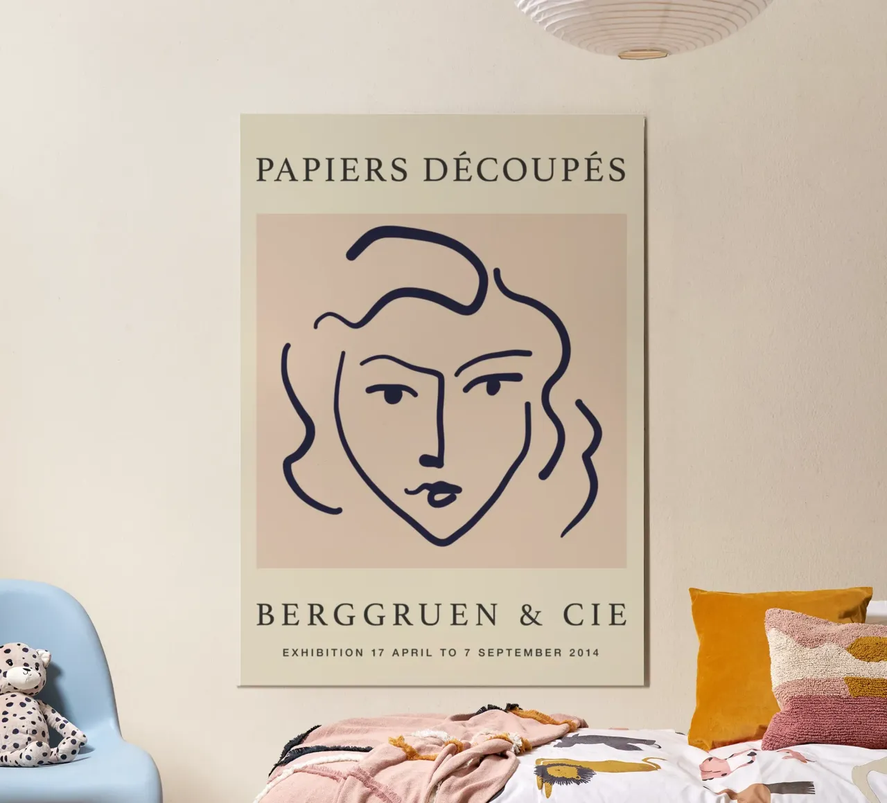 Mostra di Berggruen ispirata a Matisse "Papiers Découpés" Pri poster con telaio in legno da homdeco