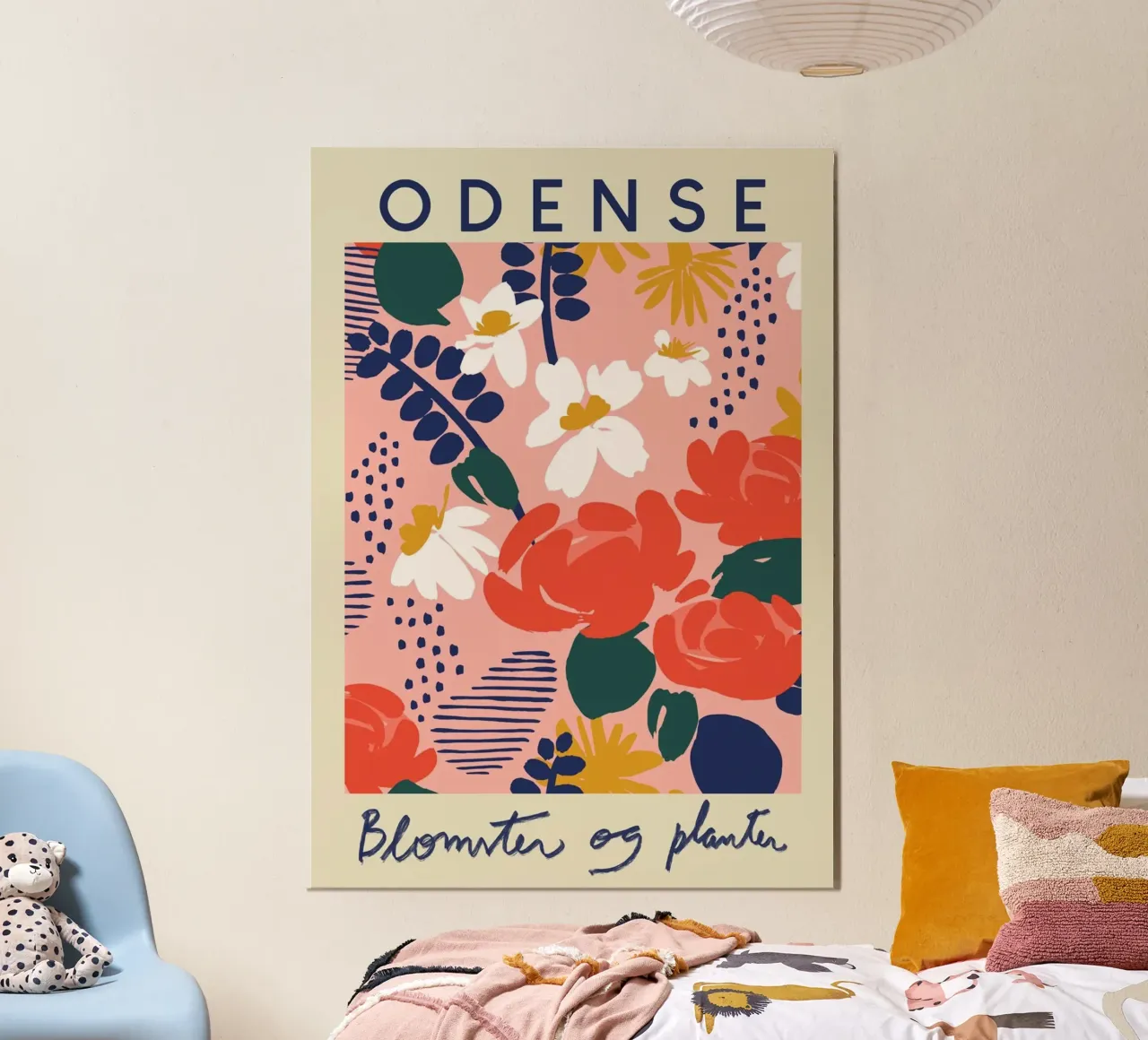 Giardino botanico di Odense - Stampa floreale astratta danese poster da homdeco