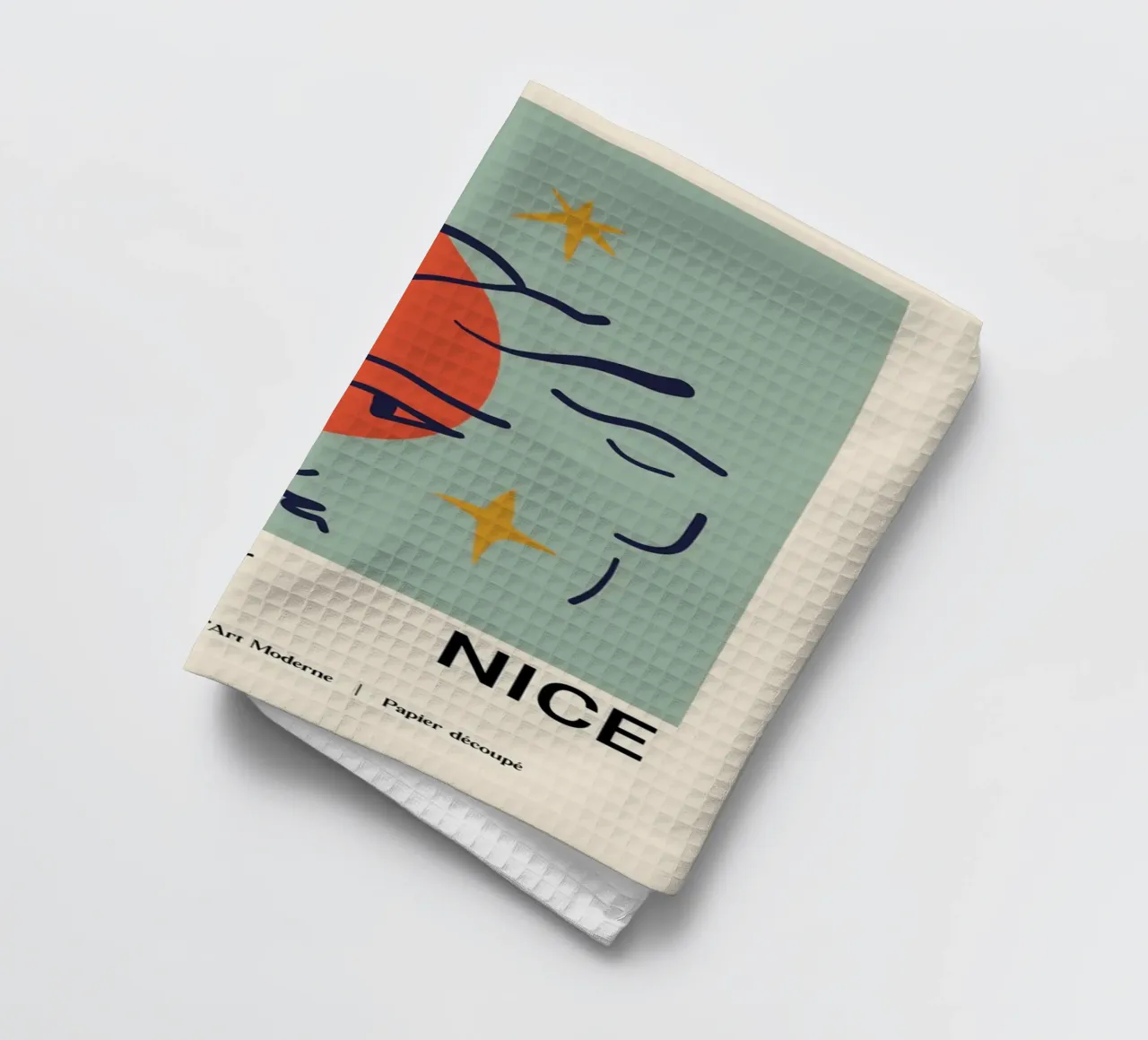Nice Côte d'Azur - Modern Abstract Art Print torchon de homdeco