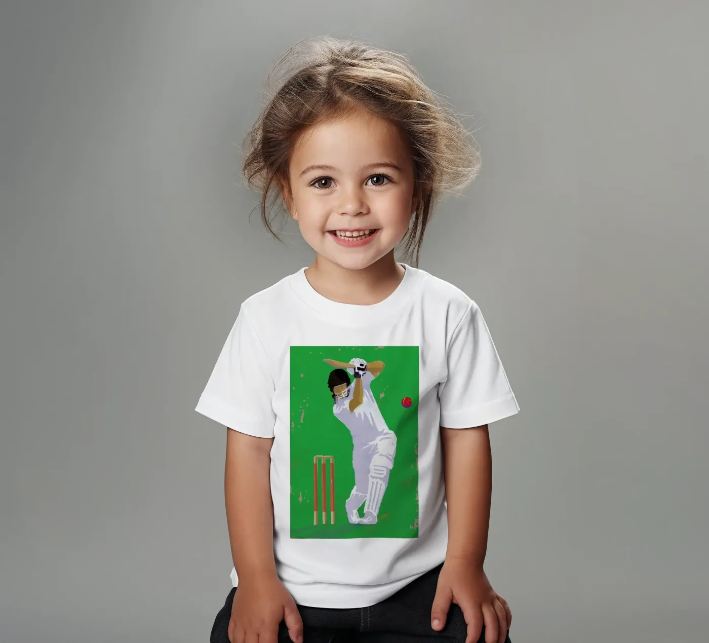 Cricket t-shirt bambini da Andy Bridge