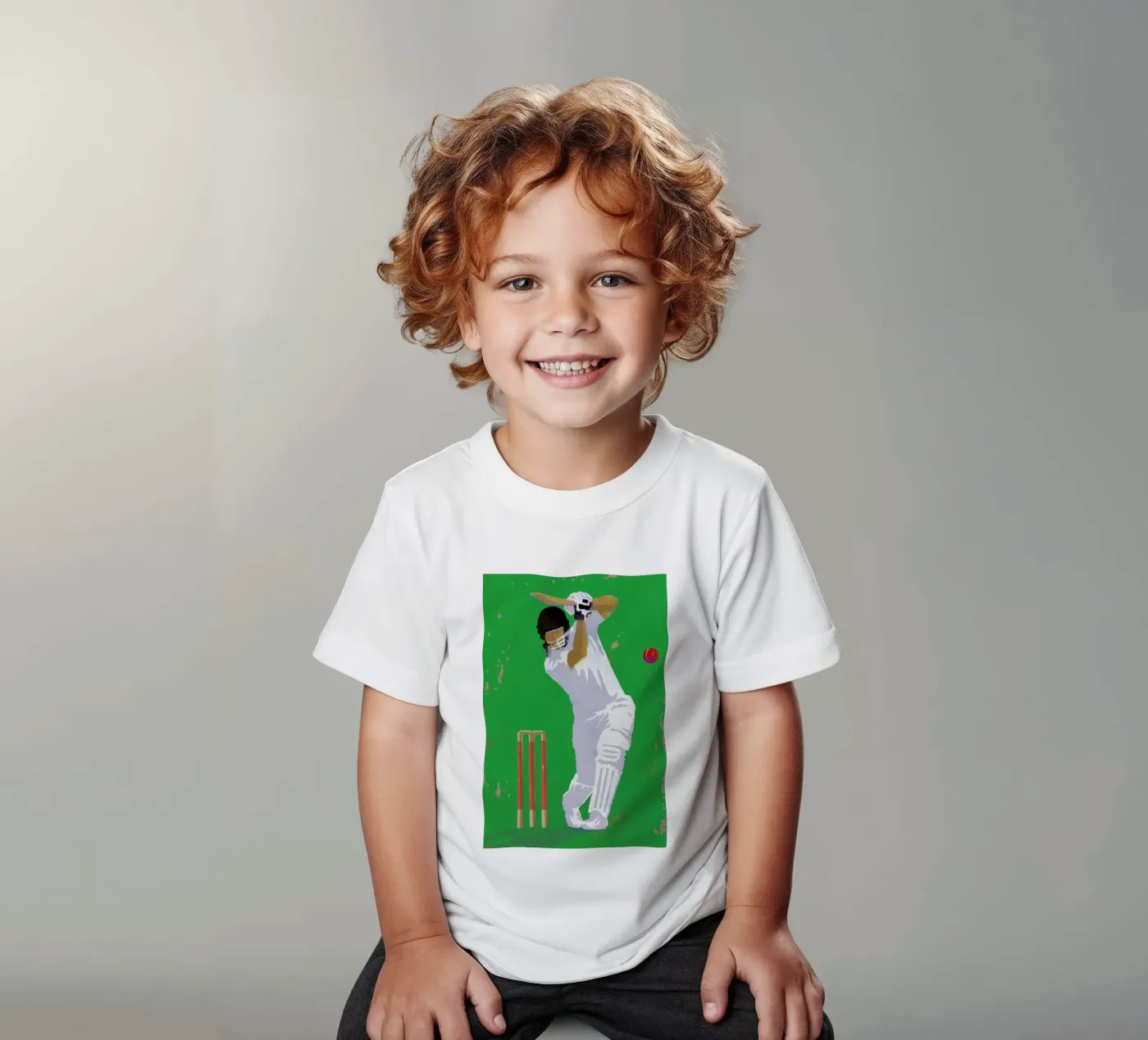 Cricket t-shirt bambini da Andy Bridge