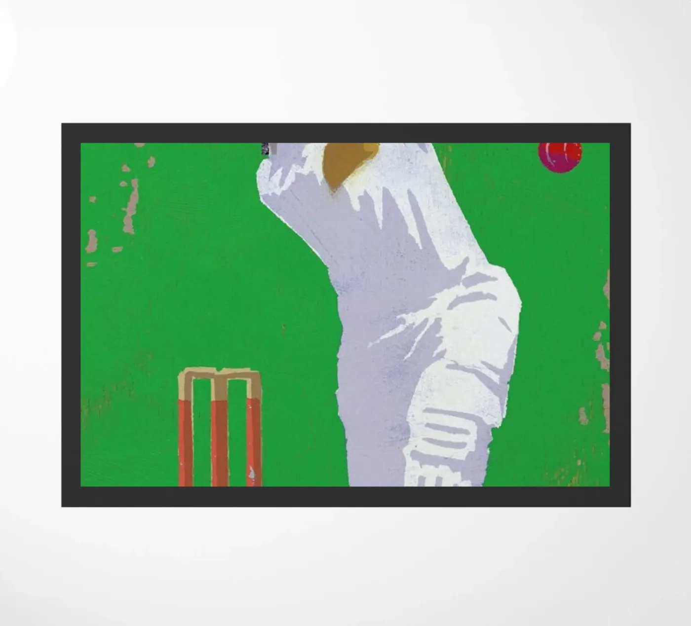 Cricket doormat by Andy Bridge