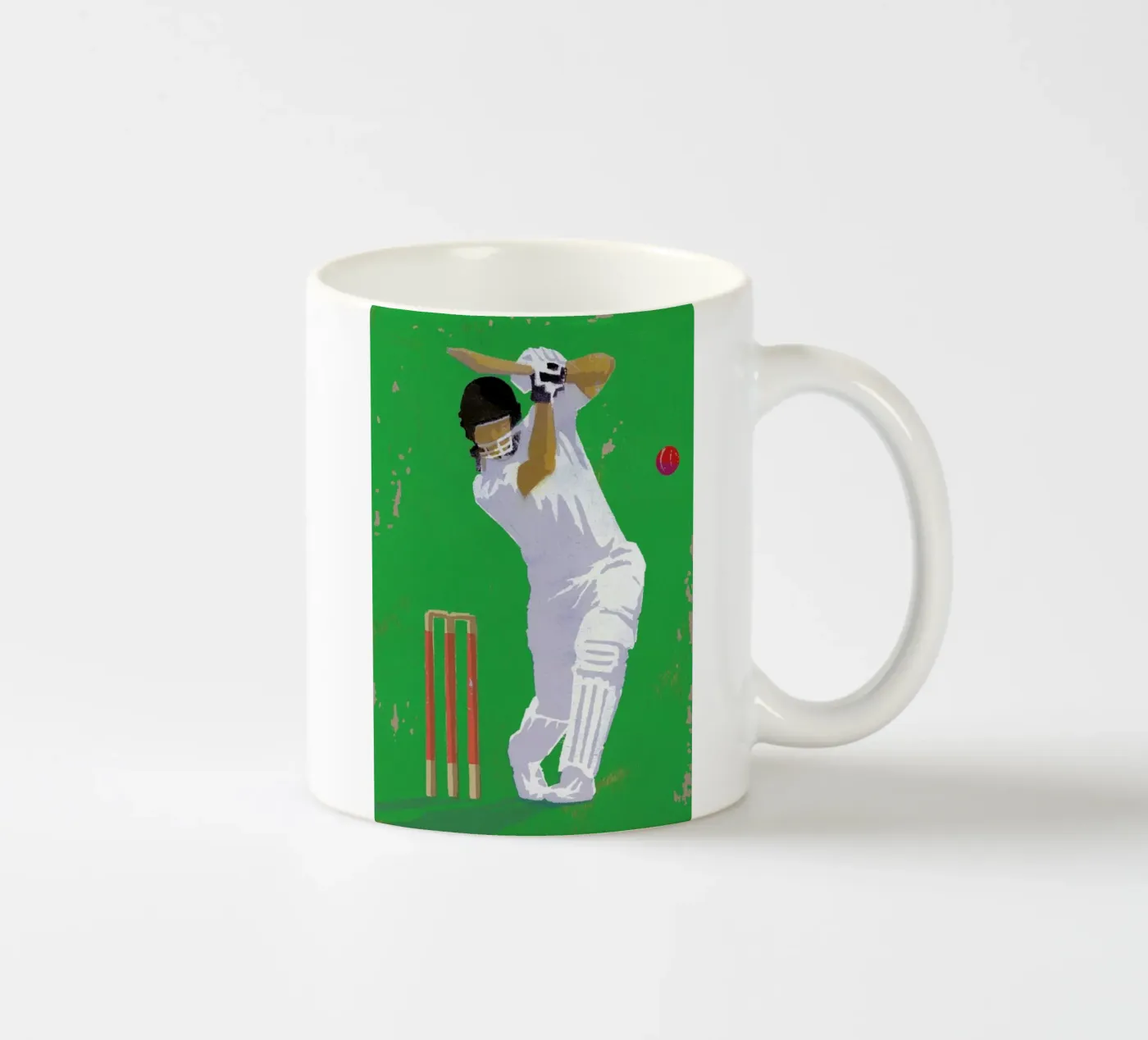Cricket ceramic mug by Andy Bridge