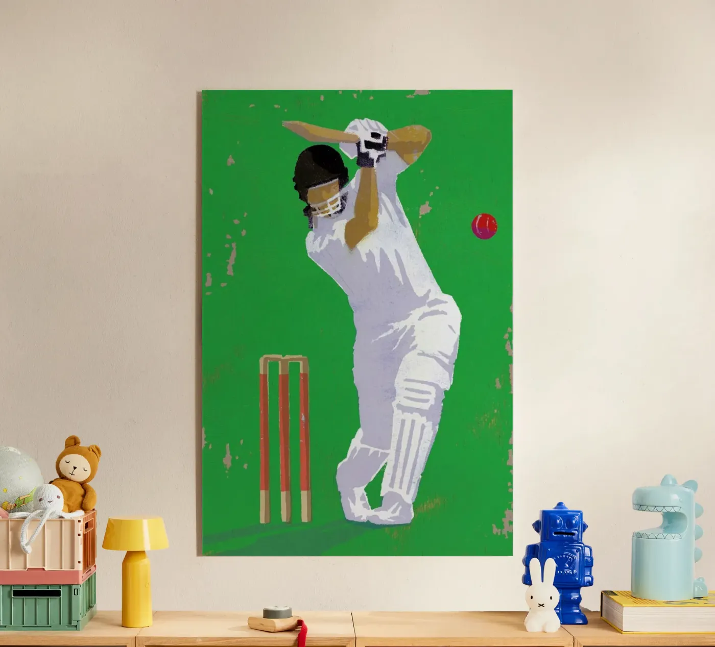 Cricket acrylic glass by Andy Bridge