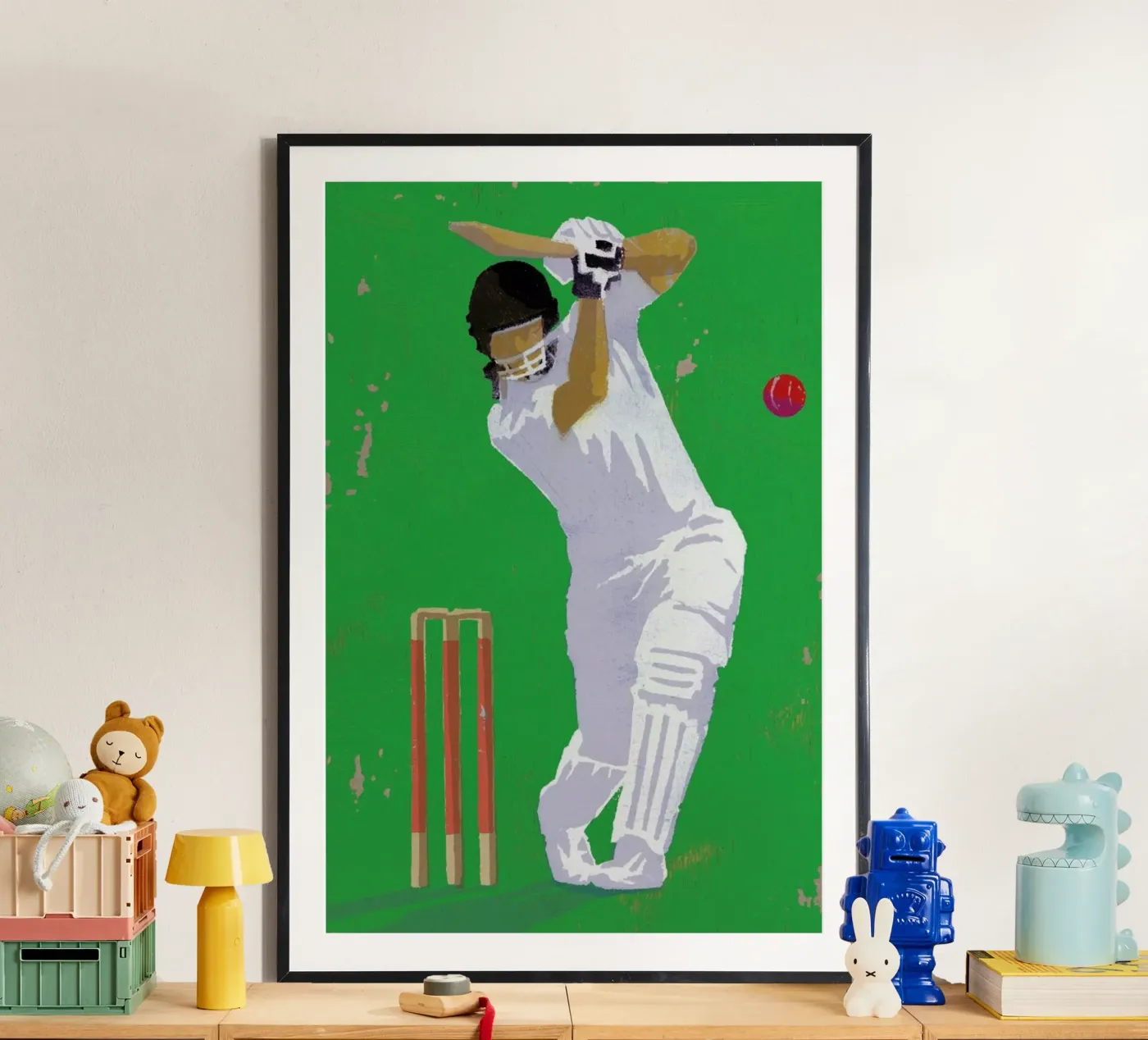 Cricket poster van Andy Bridge