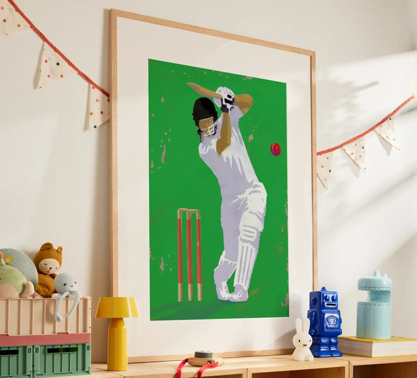 Cricket poster van Andy Bridge