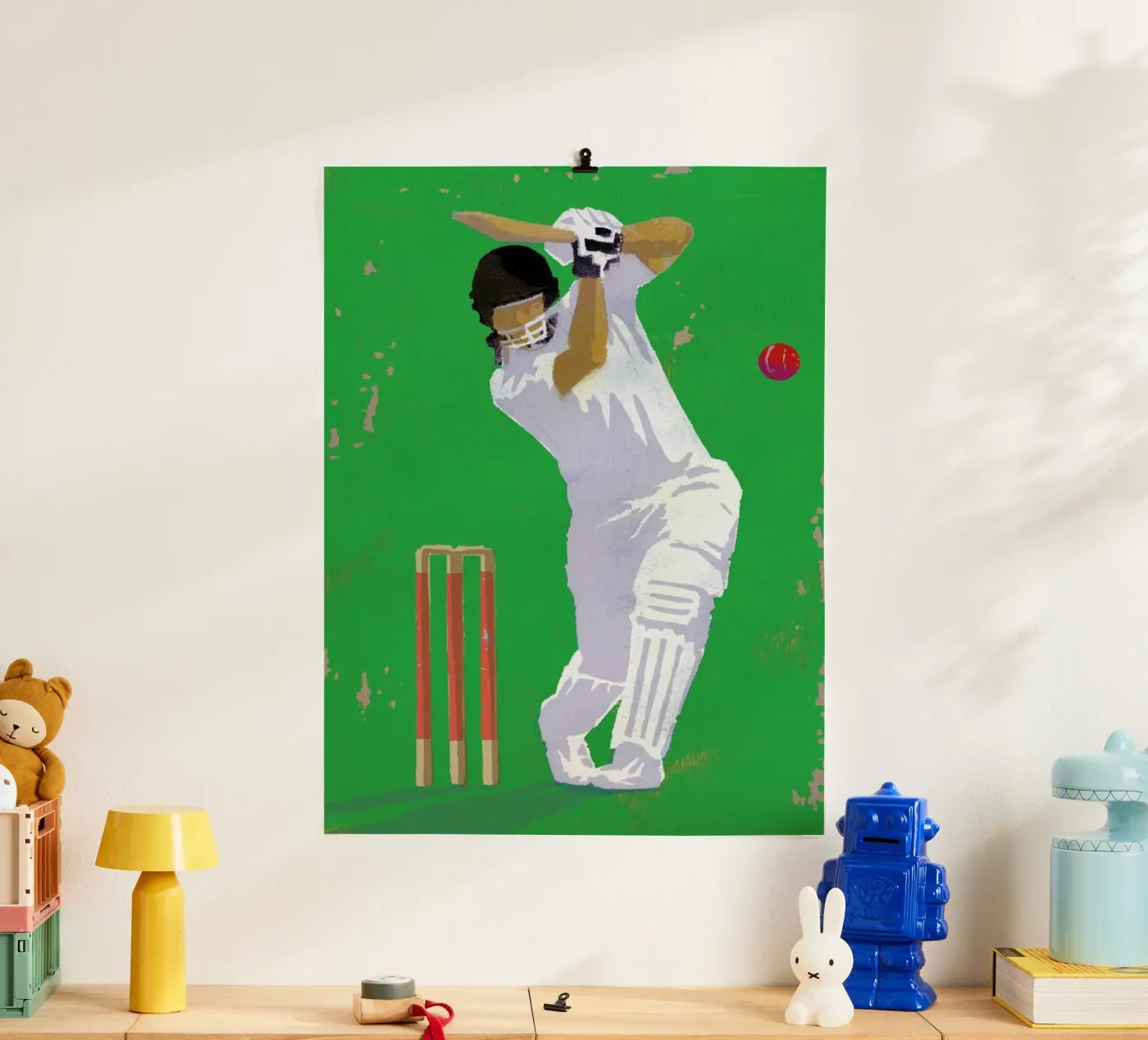 Cricket poster van Andy Bridge