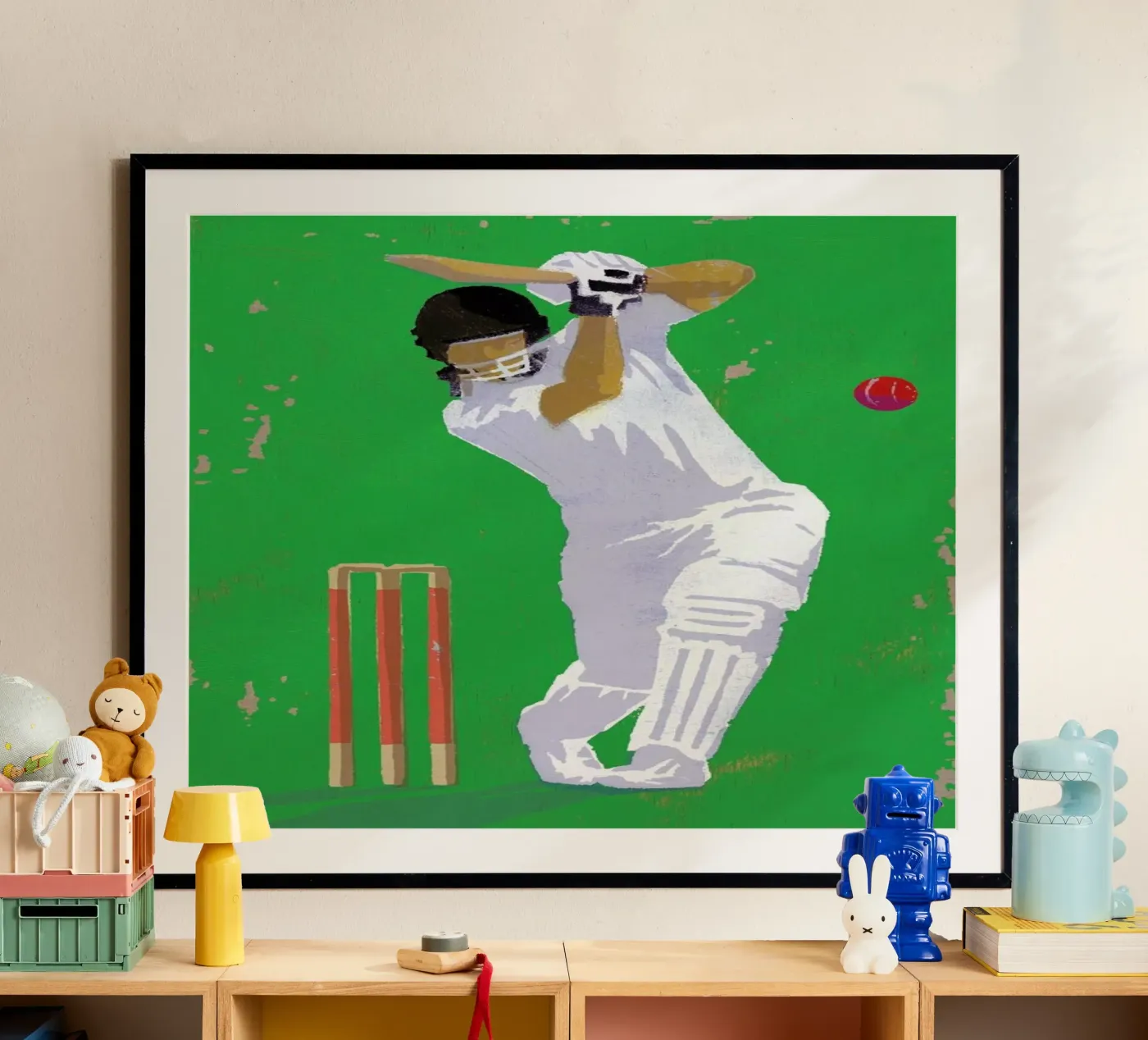 Cricket poster van Andy Bridge