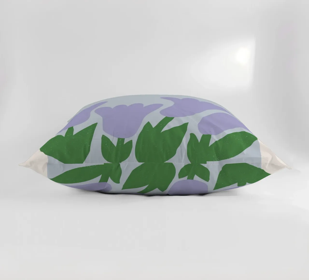 Bloemenmarkt Parijs - Lila Tulp Abstract Print kussen van homdeco