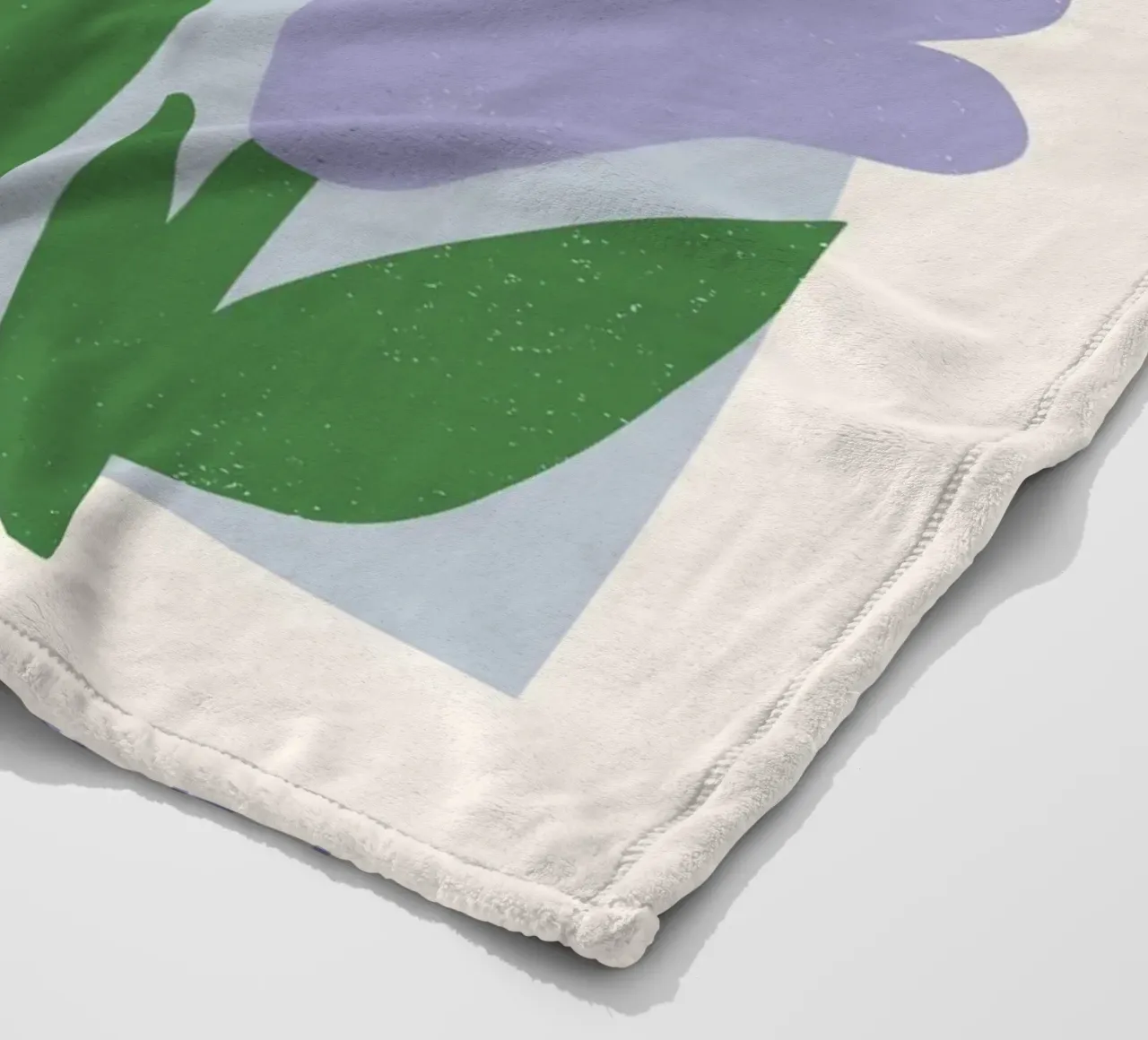 Marché aux fleurs de Paris - Lilac Tulip Abstract Print plaid polaire de homdeco