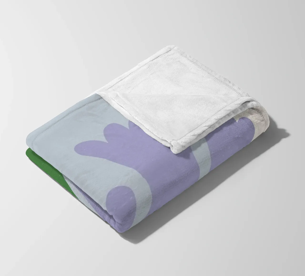 Marché aux fleurs de Paris - Lilac Tulip Abstract Print plaid polaire de homdeco
