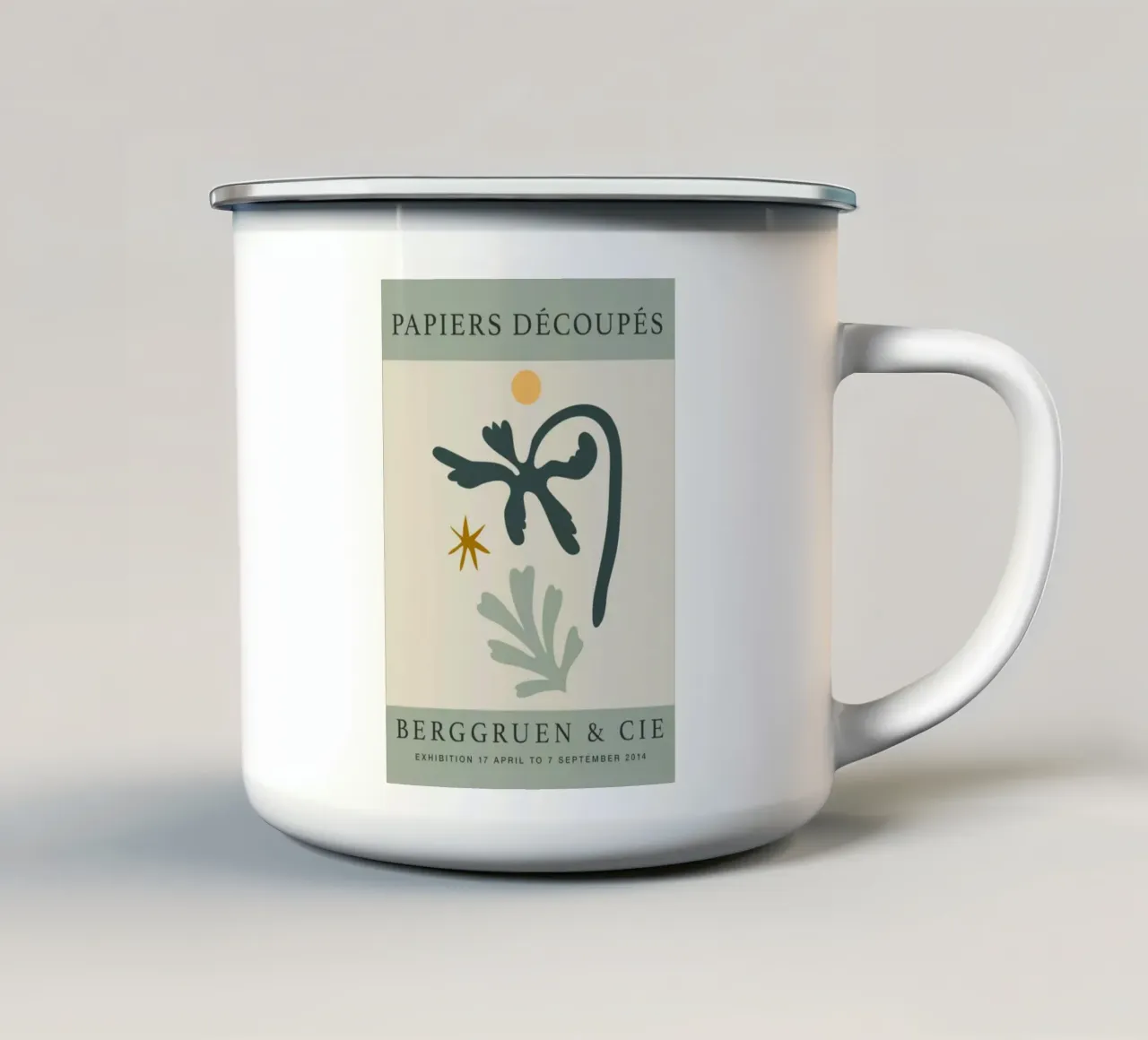 Matisse "Papiers Découpés" Mostra di Berggruen Astratto Bot tazza in smalto da homdeco
