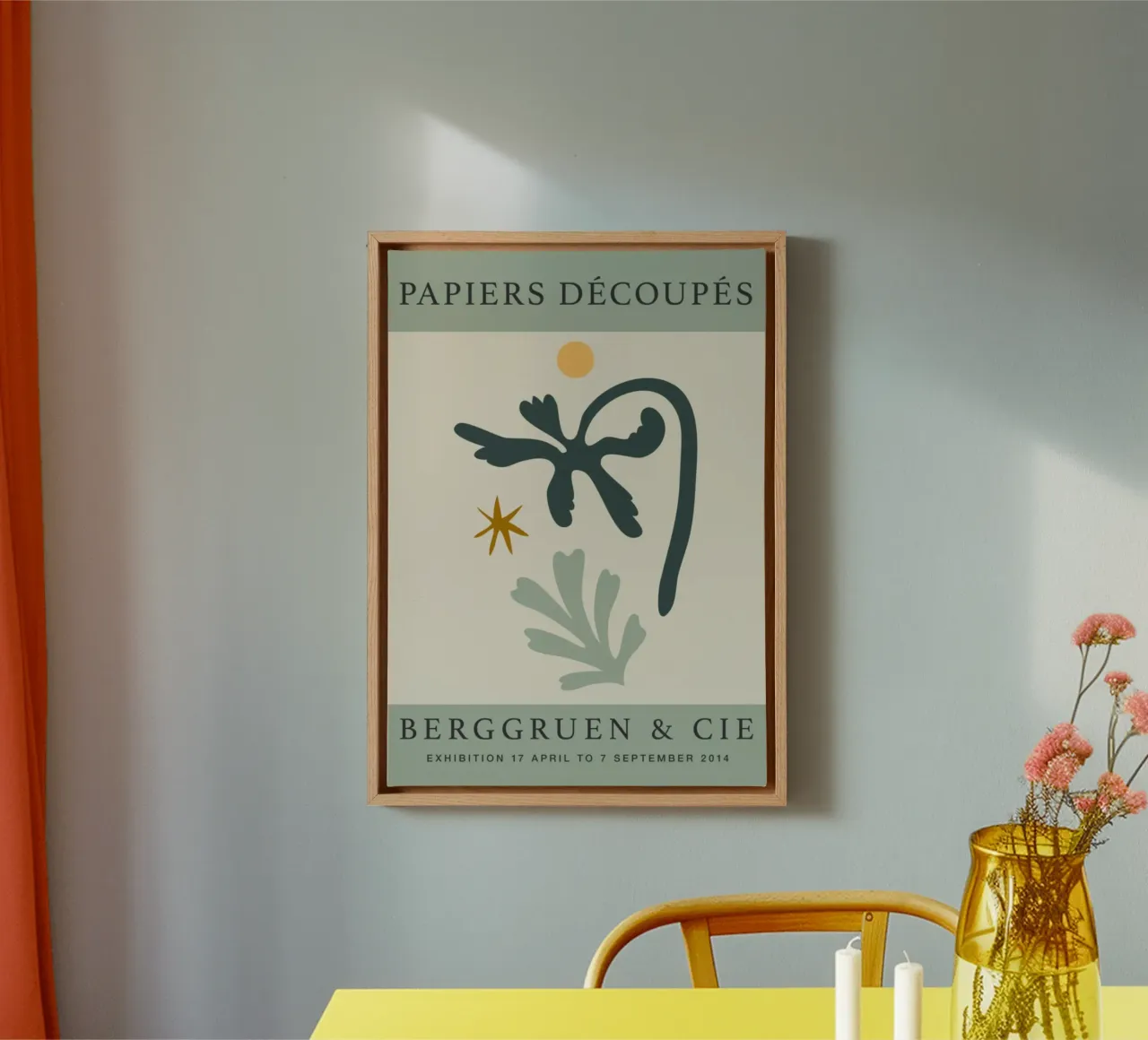Matisse "Papiers Découpés" Mostra di Berggruen Astratto Bot tela con Cornice a cassetta da homdeco