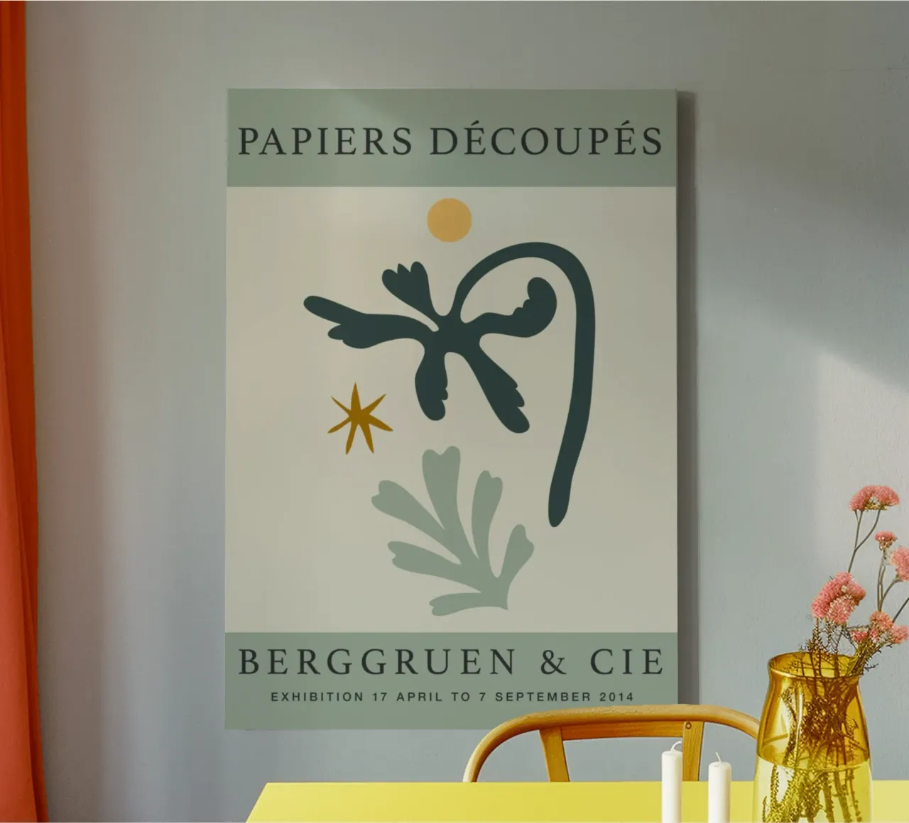 Matisse "Papiers Découpés" Mostra di Berggruen Astratto Bot tela con Cornice a cassetta da homdeco