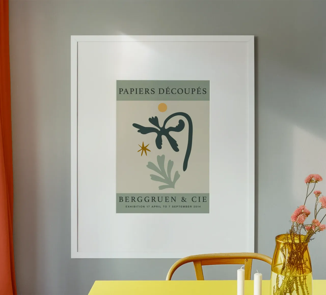 Matisse "Papiers Découpés" Mostra di Berggruen Astratto Bot poster da homdeco