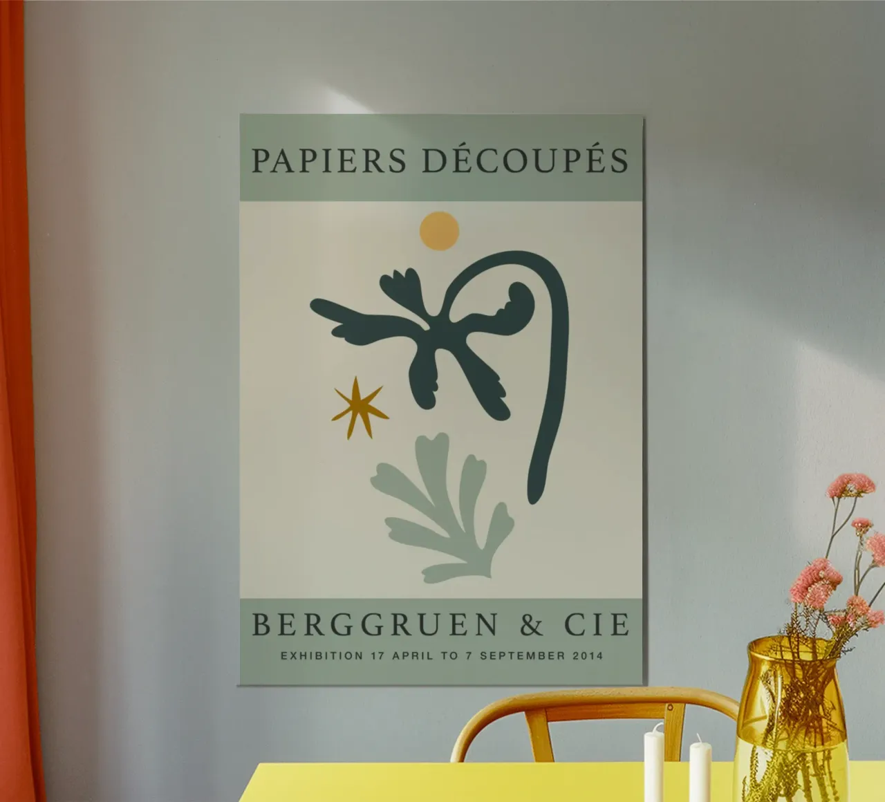 Matisse "Papiers Découpés" Mostra di Berggruen Astratto Bot poster da homdeco