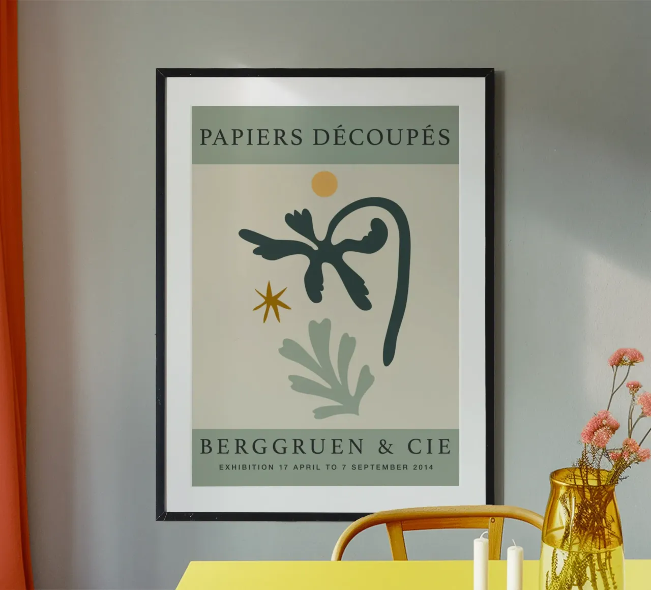 Matisse "Papiers Découpés" Mostra di Berggruen Astratto Bot poster da homdeco
