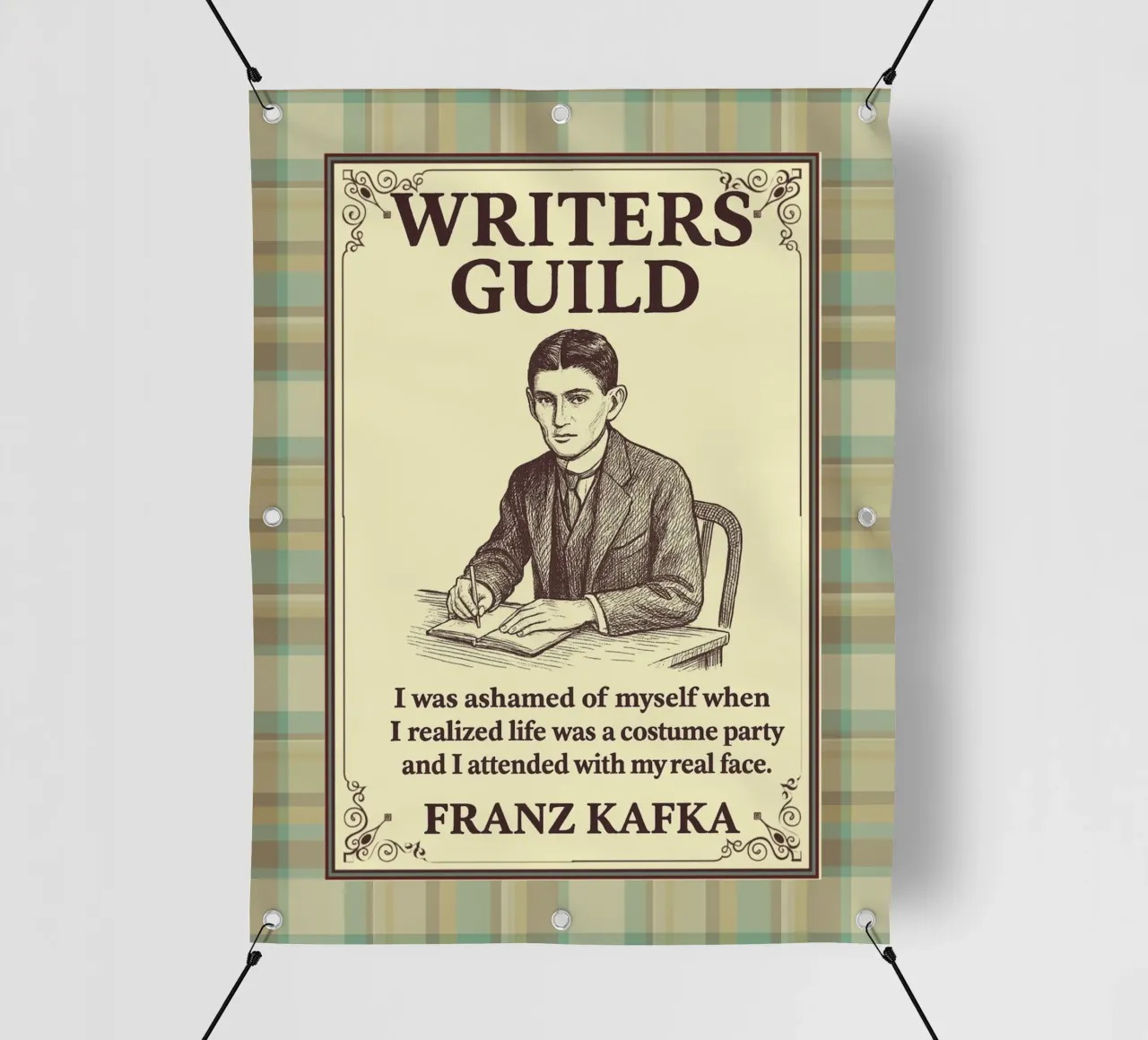 Gilda degli scrittori - Franz Kafka telo in pvc da Taika Tori Art