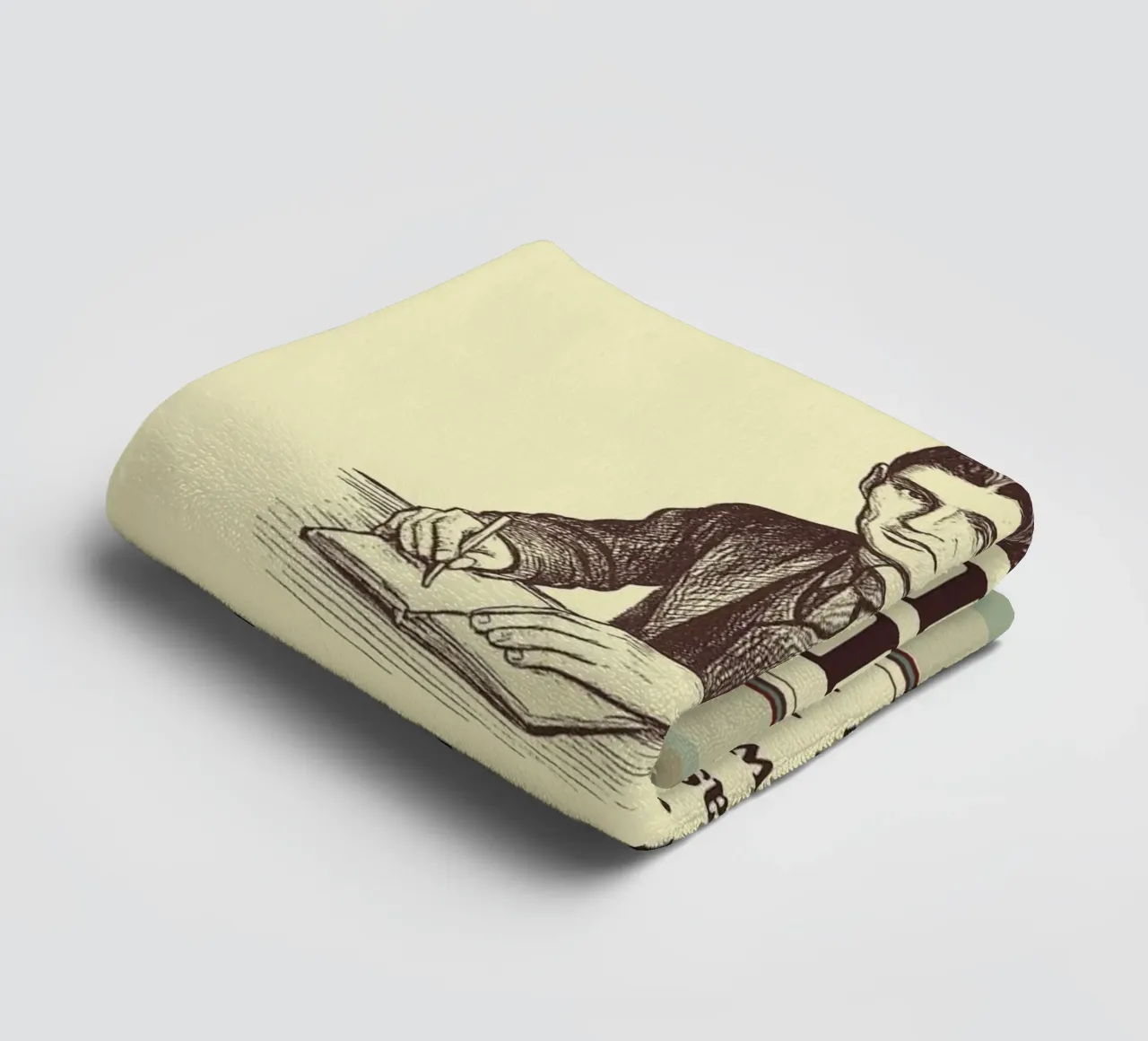 Gilda degli scrittori - Franz Kafka asciugamano da bagno da Taika Tori Art