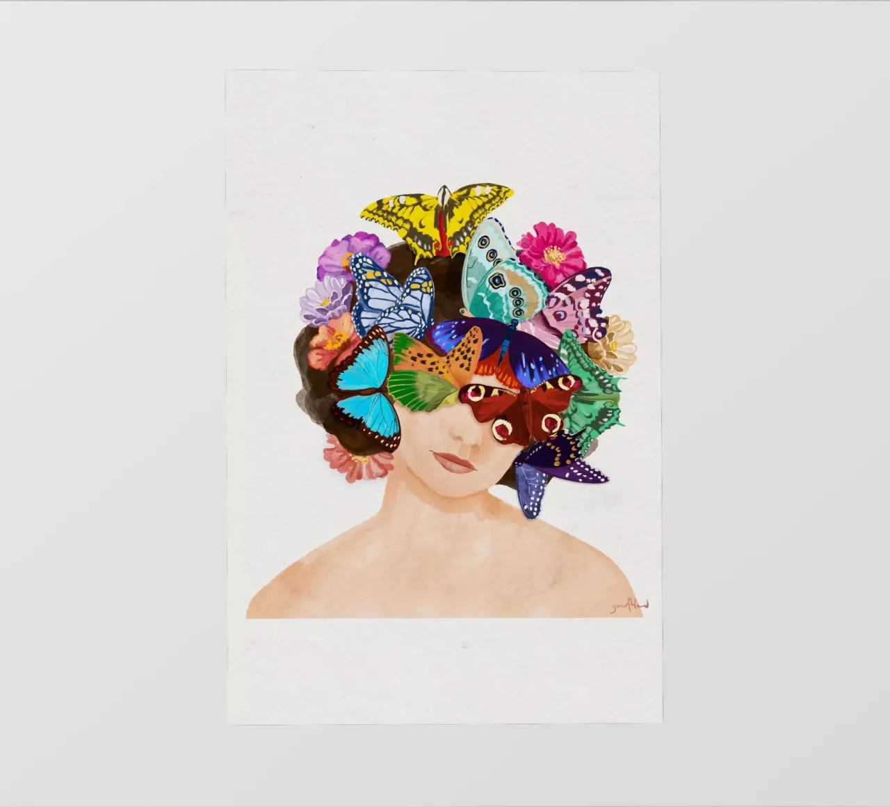 Fluttering Thoughts telo in pvc da Goed Blauw