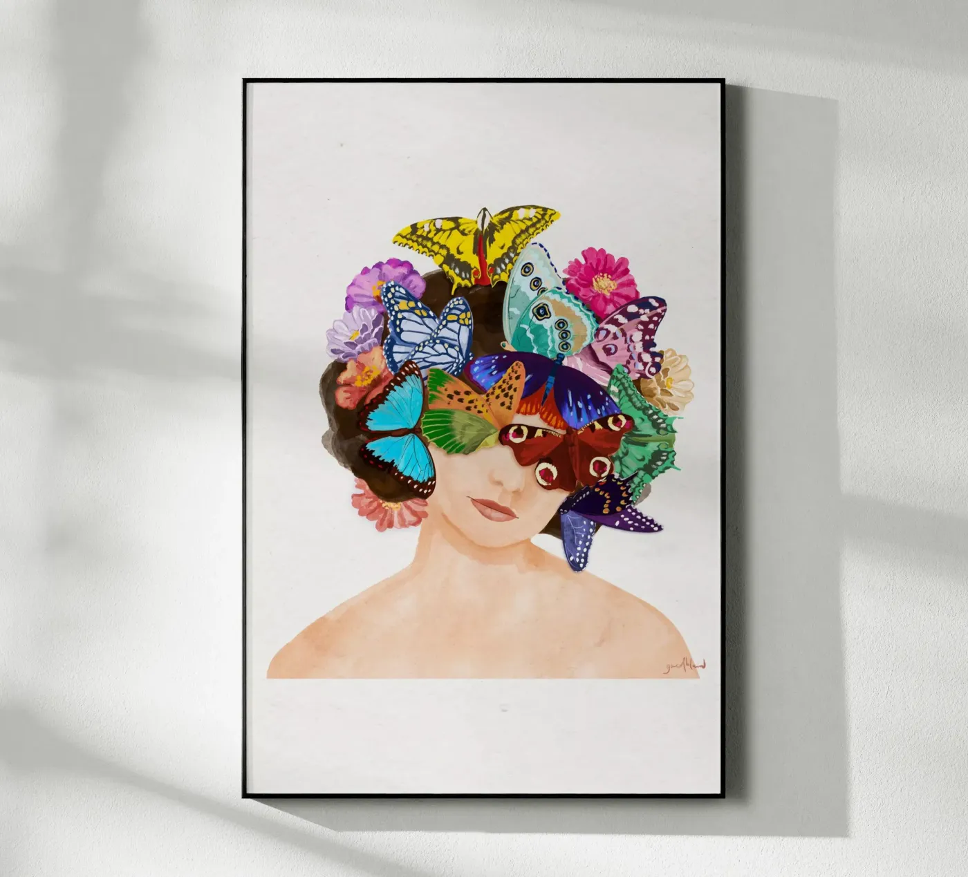 Fluttering Thoughts plexiglas de Goed Blauw