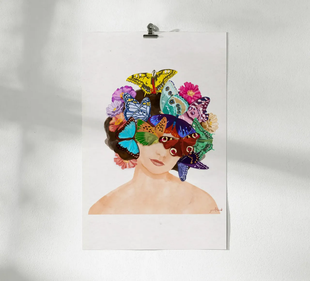 Fluttering Thoughts poster da Goed Blauw