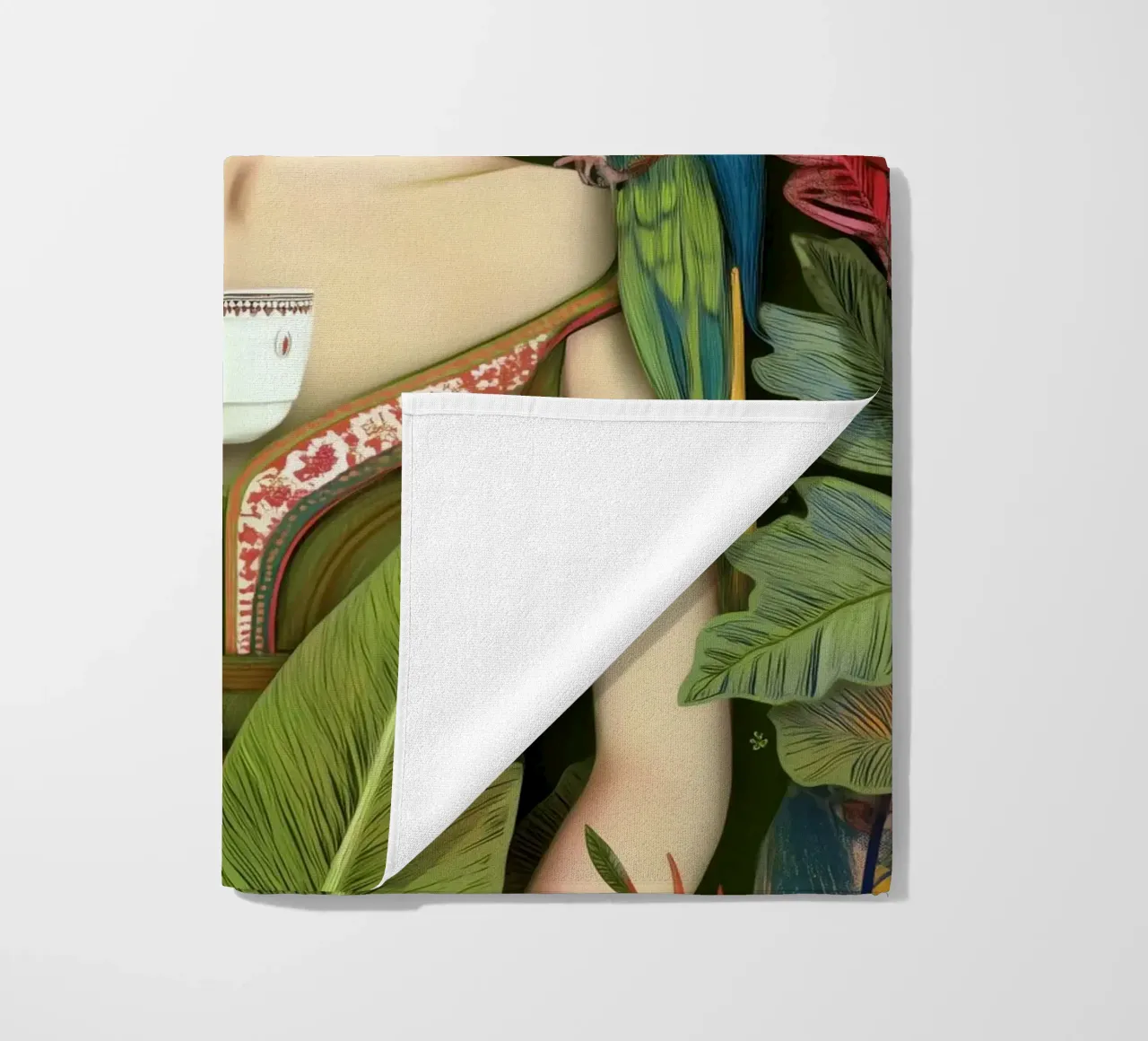 Frida – La Reina del Paraíso beach towel by Clara August