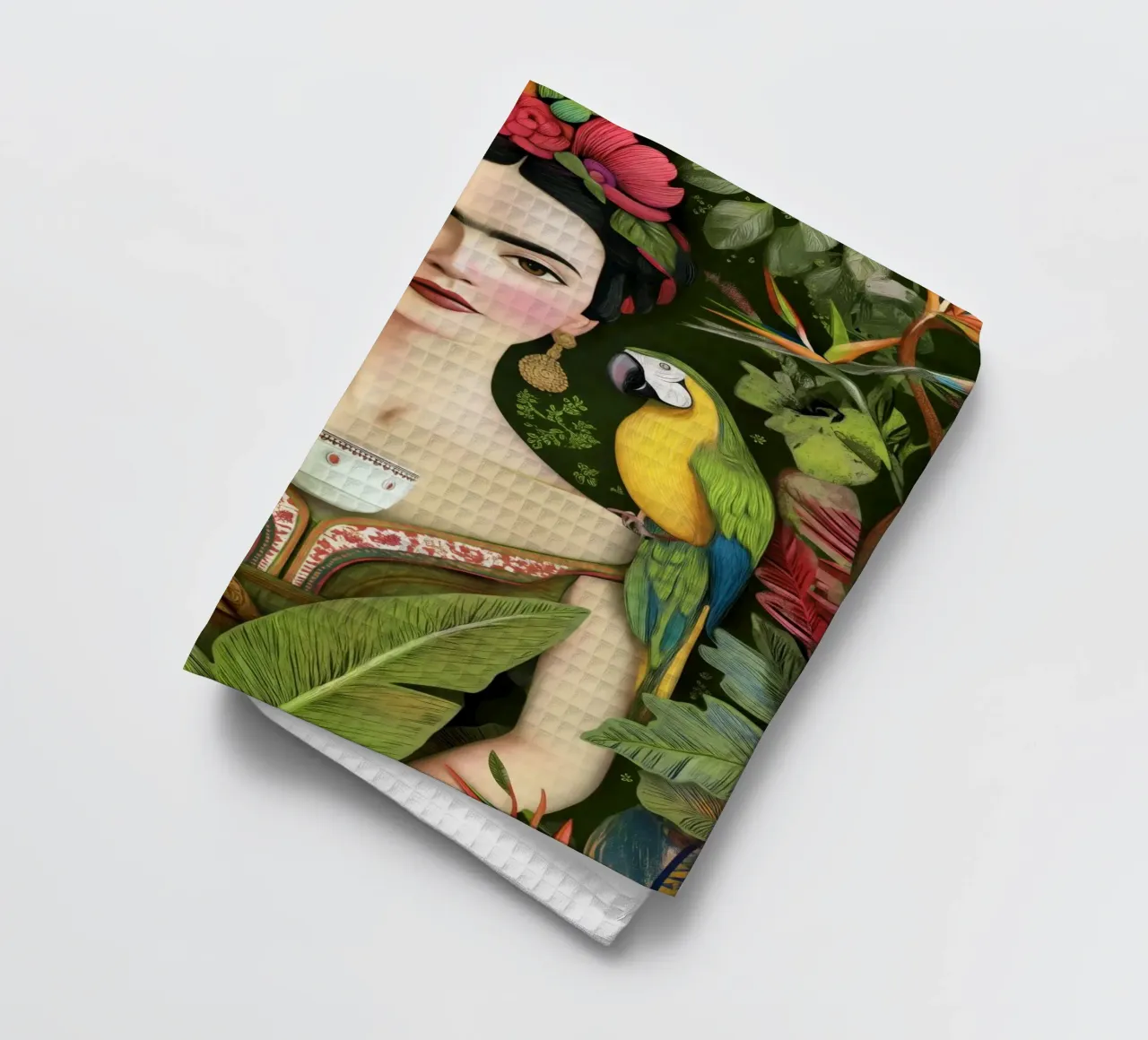 Frida – La Reina del Paraíso tea towel by Clara August
